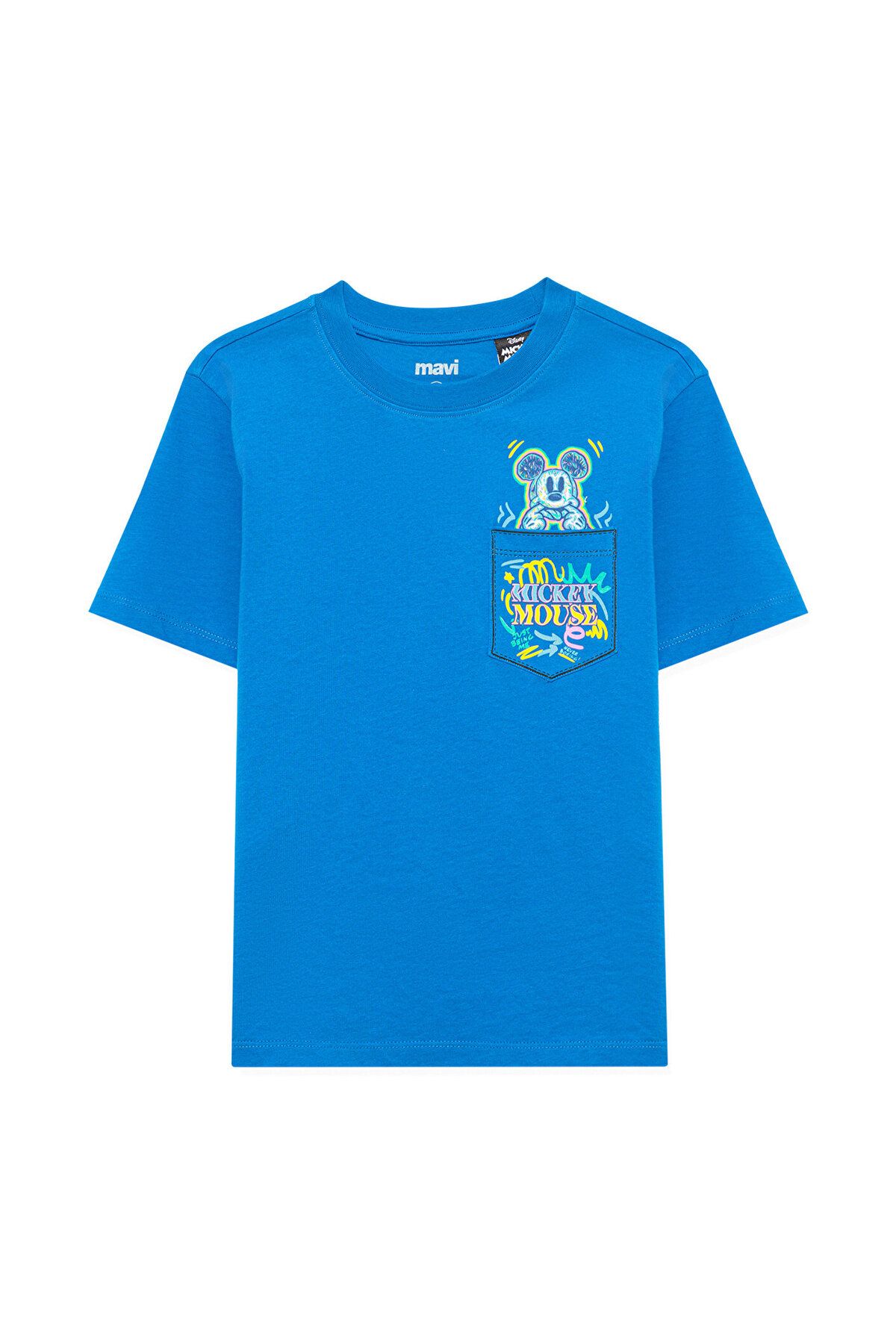 Mavi-Tricou cu imprimeu Mickey Mouse Regular Fit / Regular Fit 7610203 -70910 3