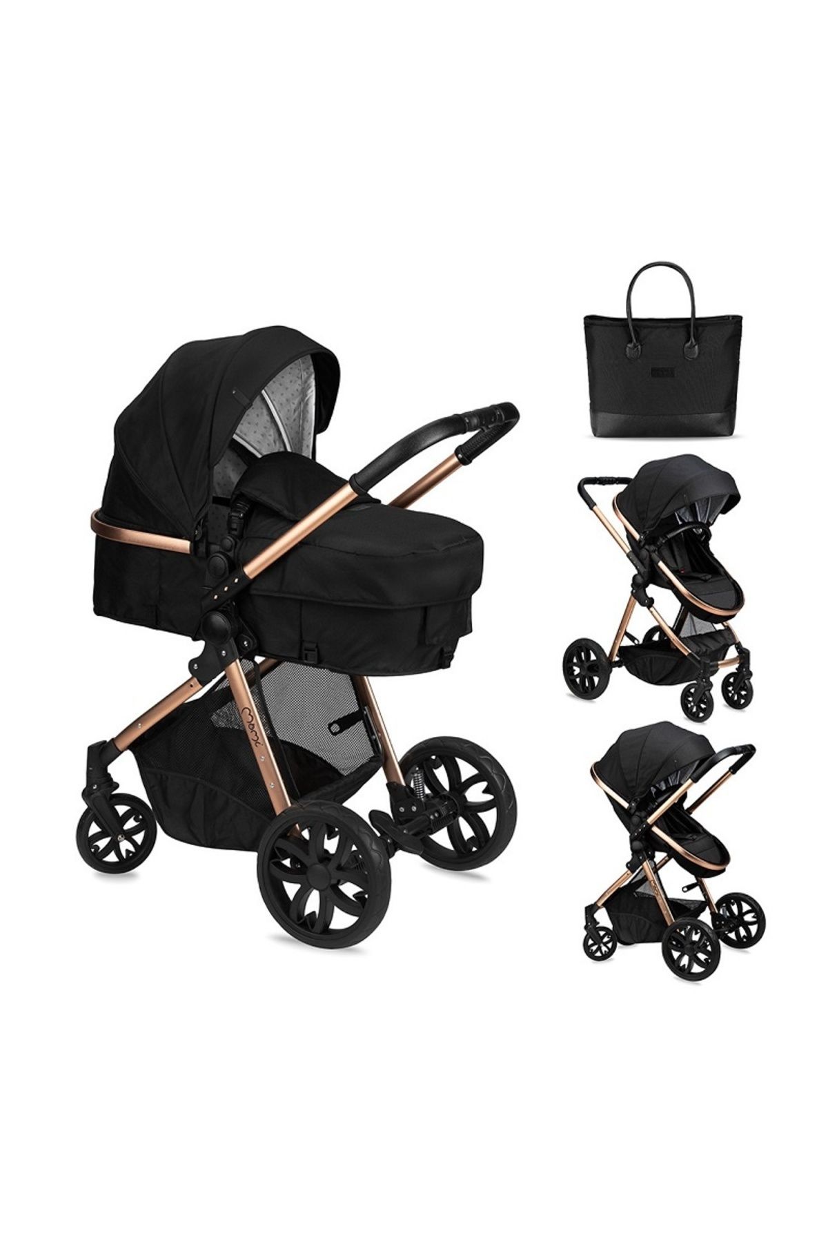 Momi-Carucior transformabil 2in1 Momi Limuru - Black 1