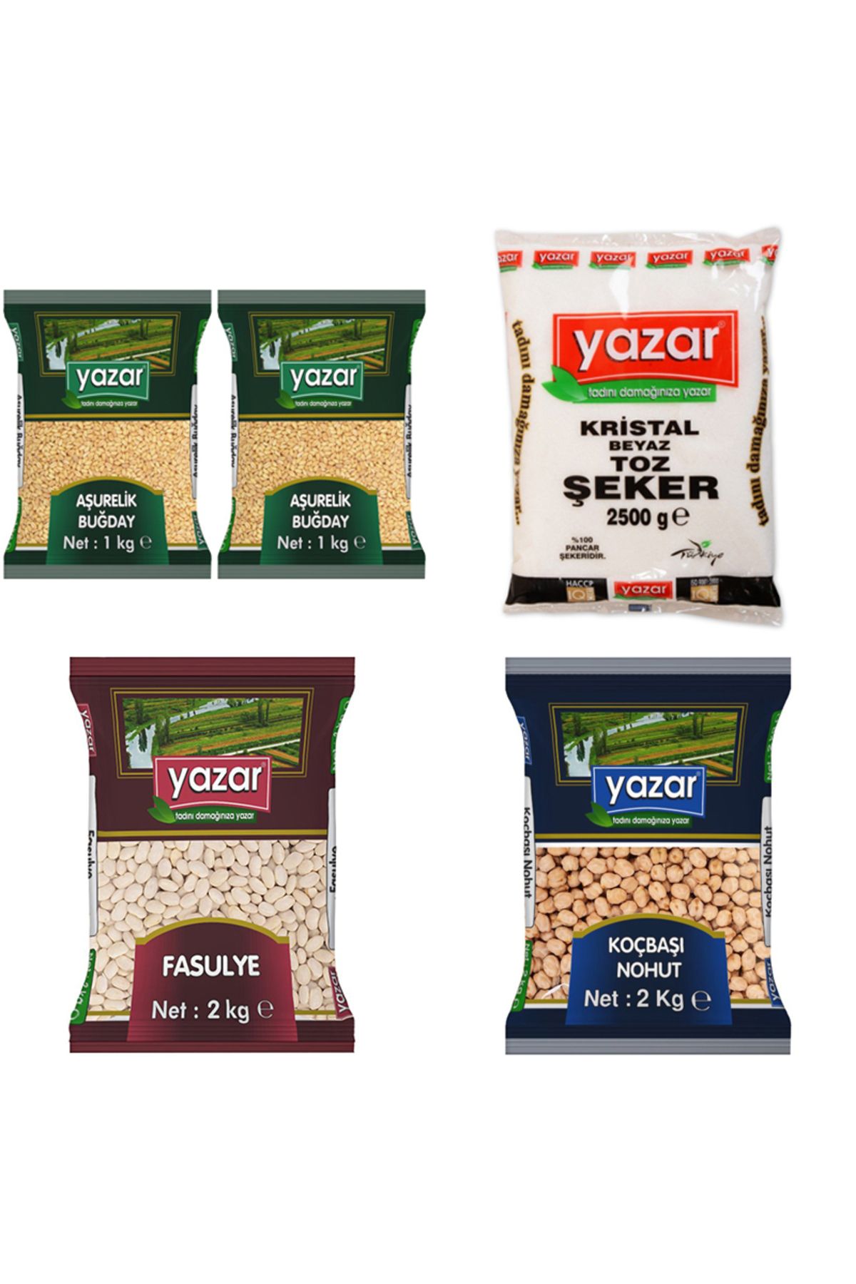 YAZAR 2 Kg lık Aşure Paketi