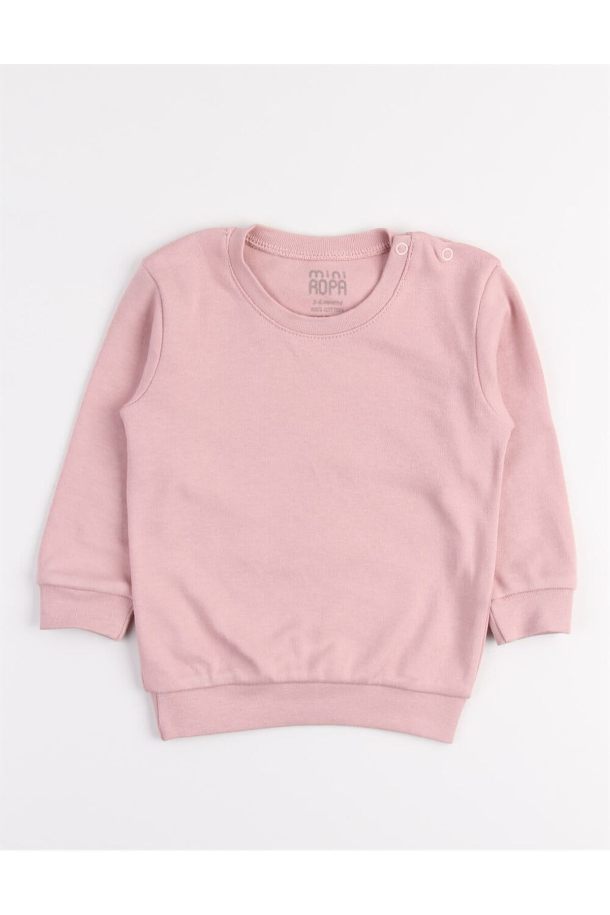 Mini Ropa Pembe Mevsimlik Kız Bebek Takımı Alt Üst Sweat Takım fotoğrafı 7 (önizleme)