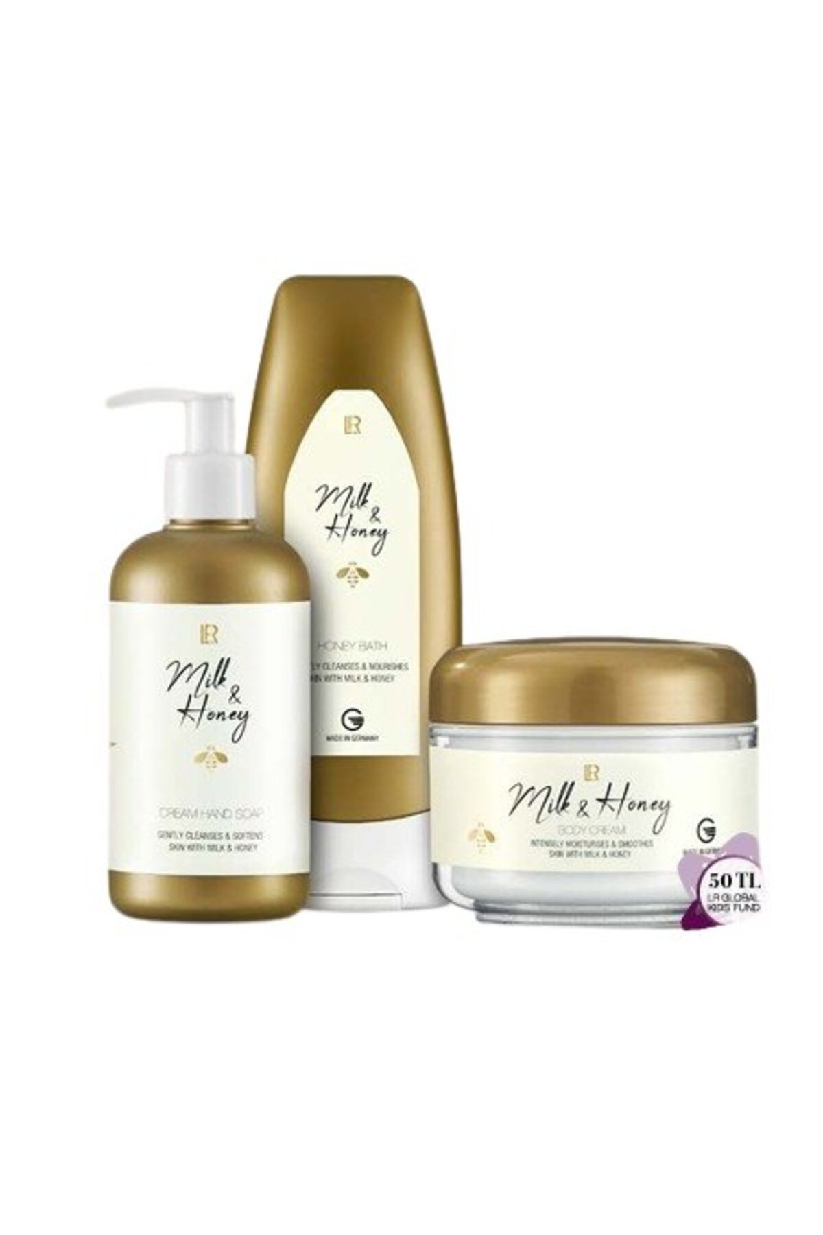 LR Süt & Bal Vücut Bakım Seti (Milk & Honey Body Lotion Set