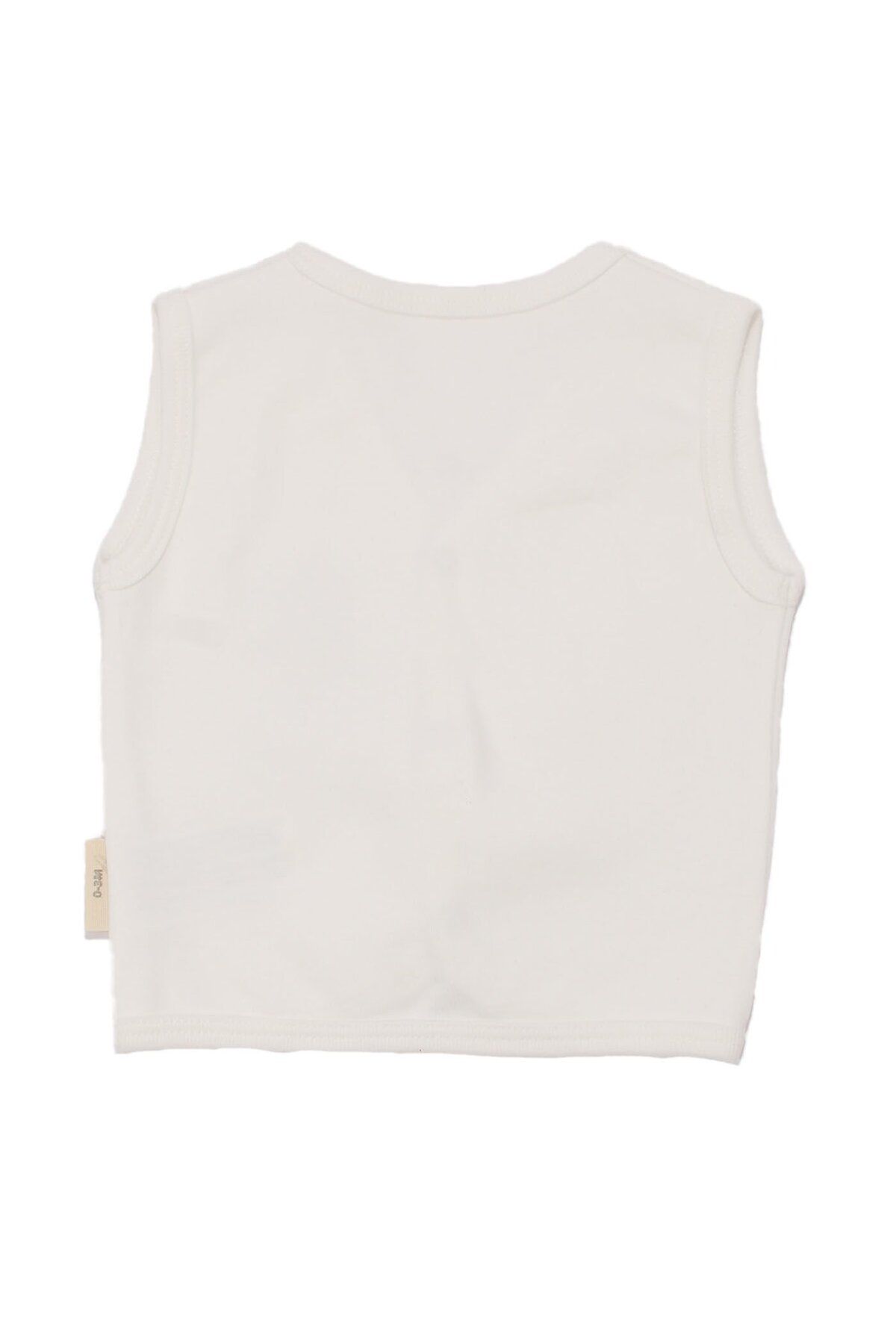 bebegen-Unisex White Lion Emblem Snap Vest 3