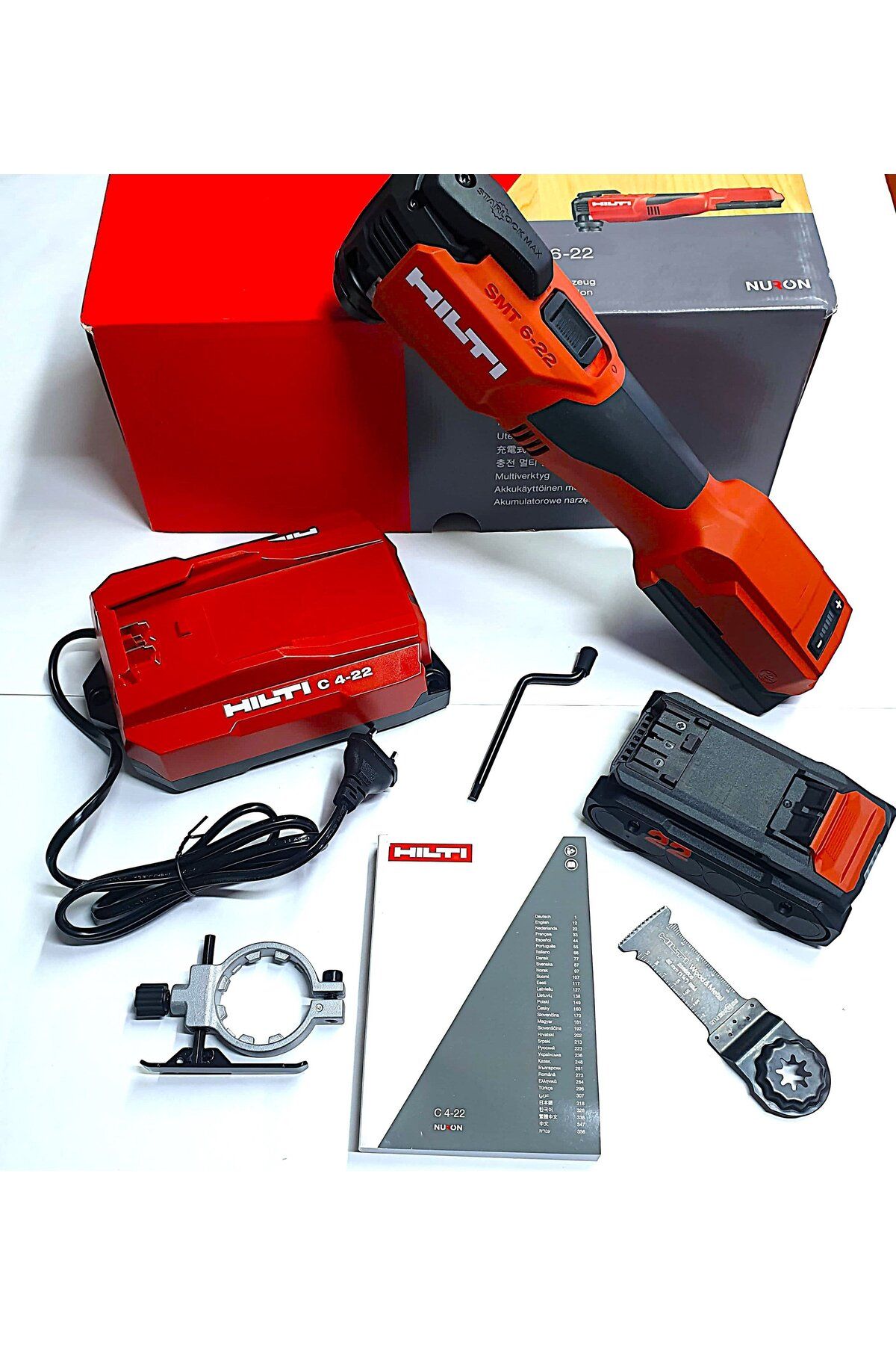 Hilti HİLTİ Nuron Akülü salınımlı multitool SMT 6-22 (SET)(TAKIM)