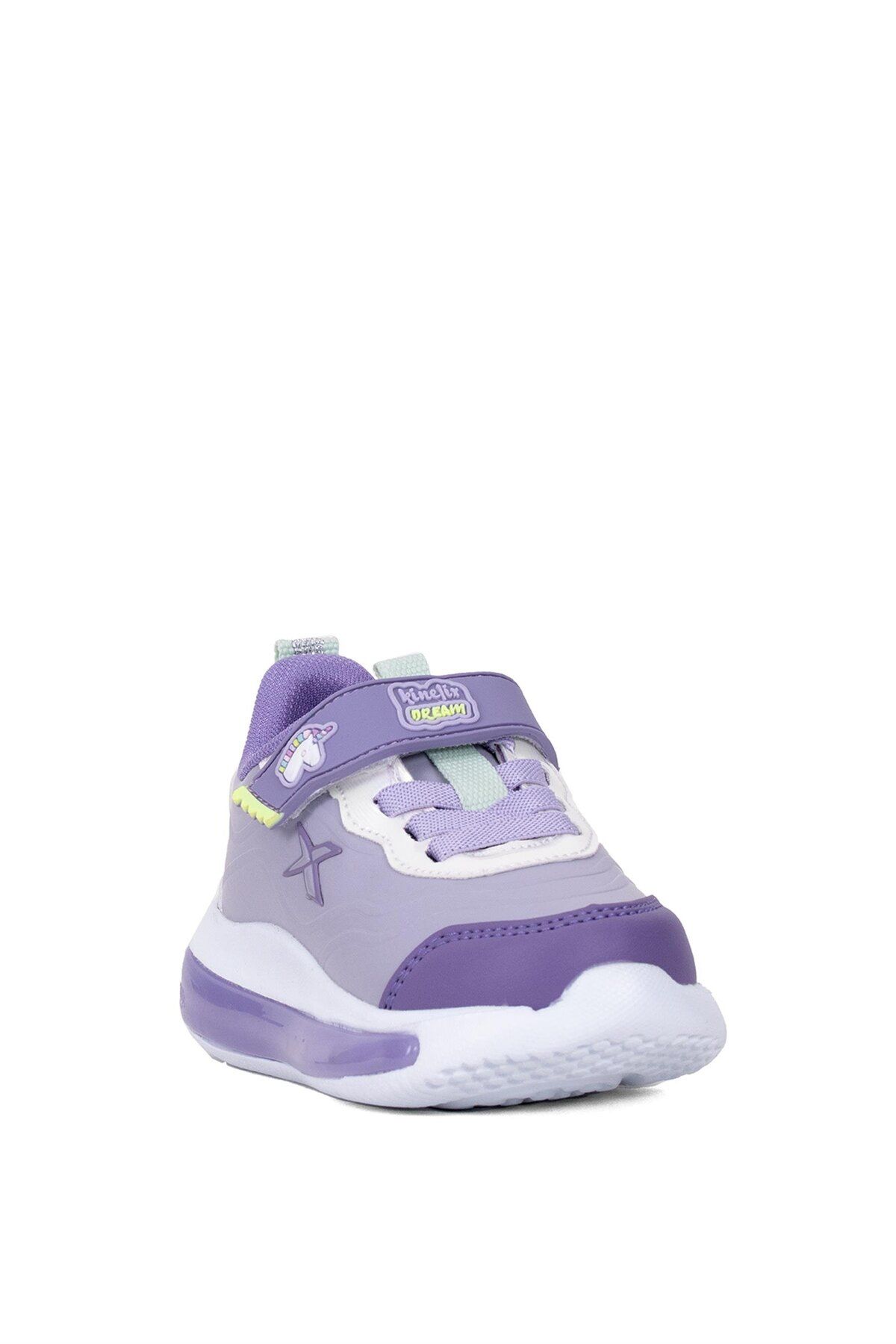 101741874 4F Stach Pu B 4PR Baby Girl Walking Shoes Lilac Kinetix