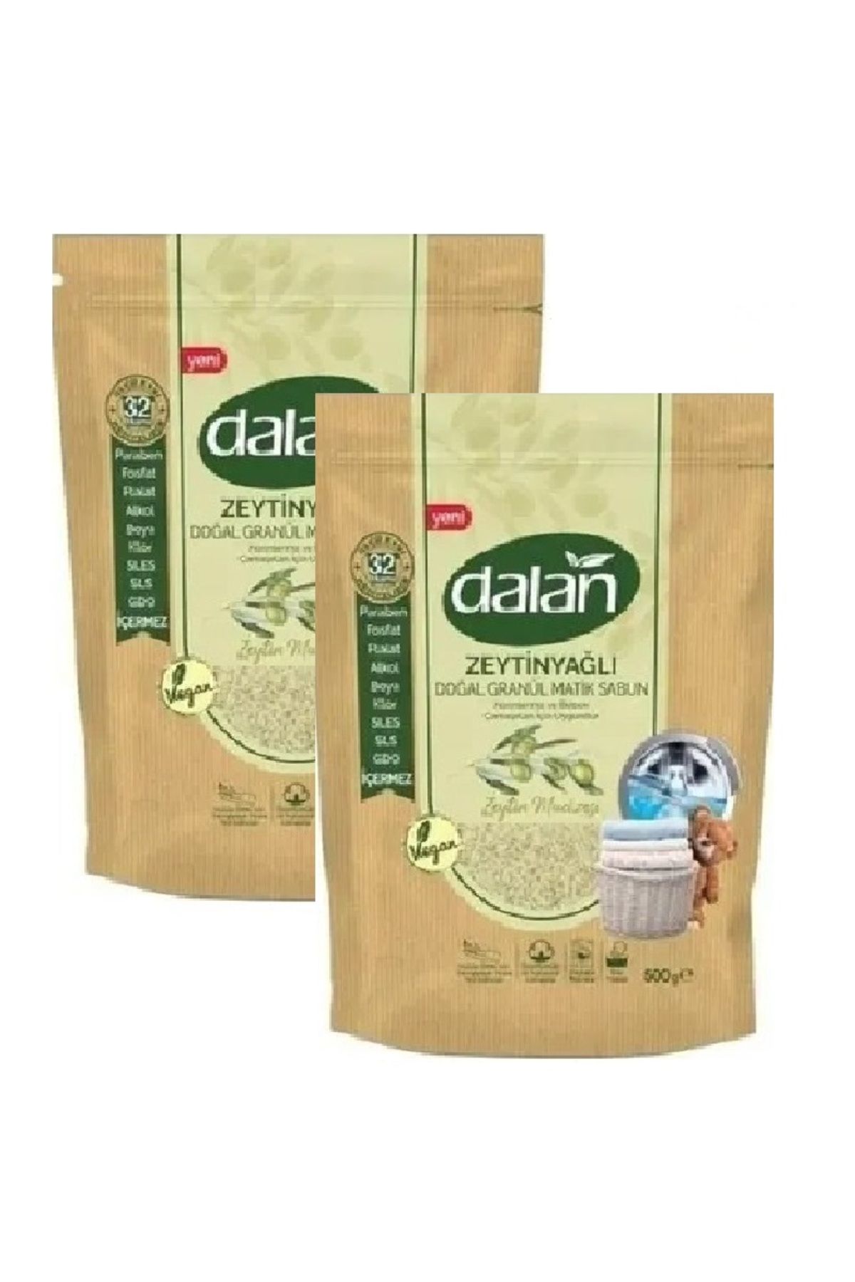 Dalan Doğal Gramanül Sabun Zeytinyağlı 500 Gr x 2 Adet