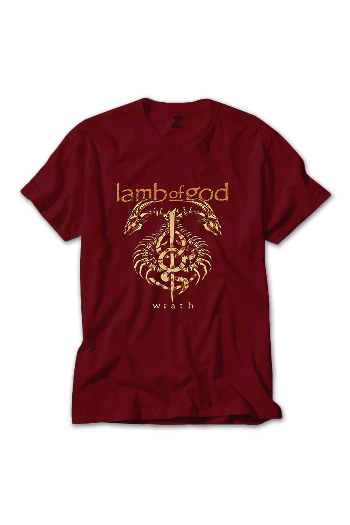 WAKHA Lamb of God Wrath Dragon Kırmızı Tişört