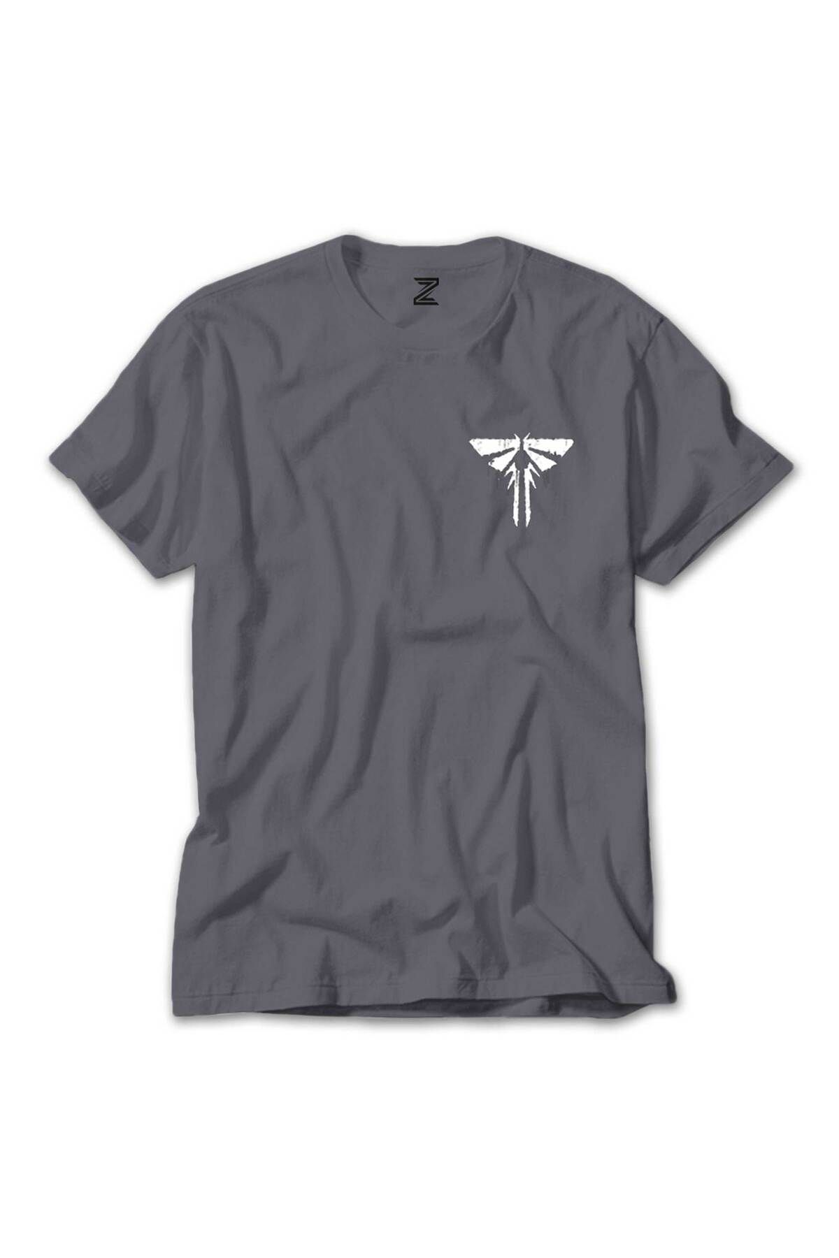 WAKHA The Last Of Us Logo Gri Tişört
