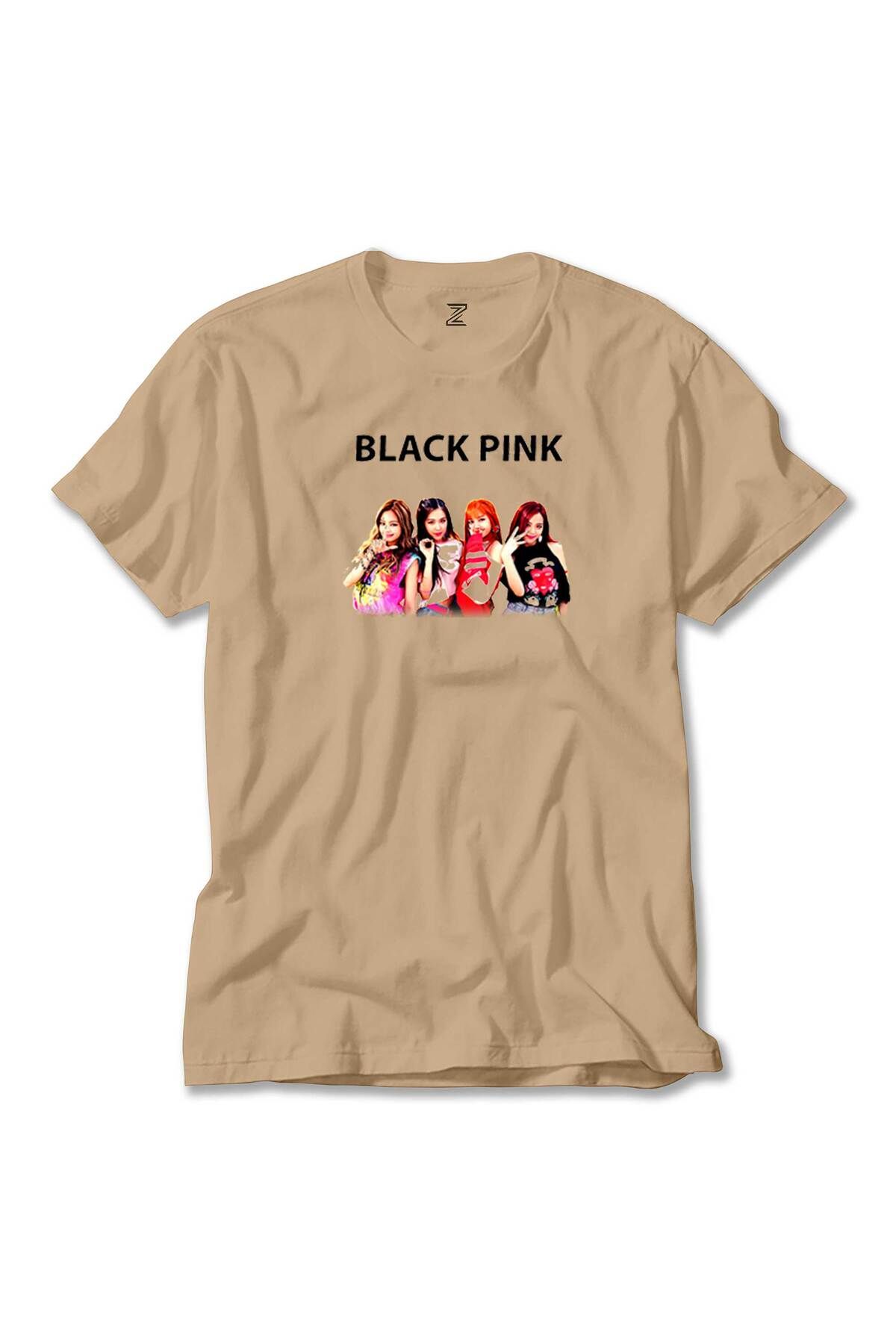 WAKHA Blackpink Black Krem Tişört