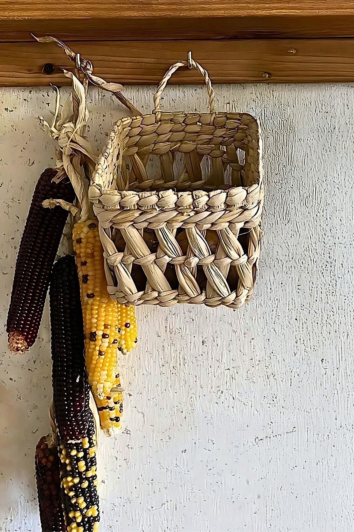 MİEN-Home Multi-Purpose Basket / Hanger Basket Decorative Wicker Basket / Wall Basket 10X10Cm 4