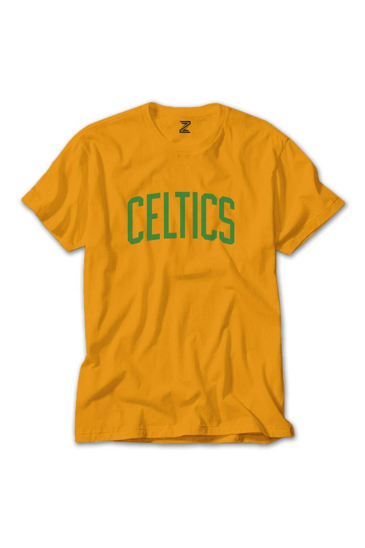 WAKHA Boston Celtics Yazı Sarı Tişört