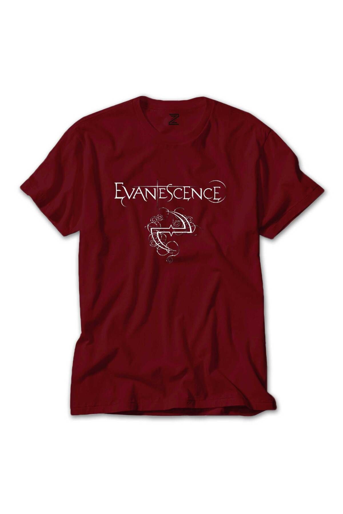 WAKHA Evanescence Logo ve Yazı Kırmızı Tişört
