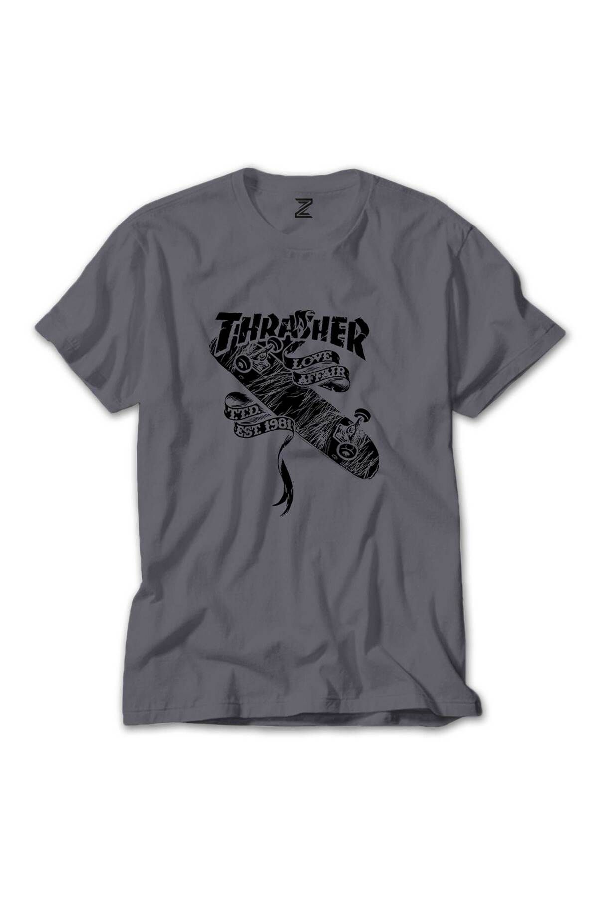 Z zepplin-Thrasher Love Affair Γκρι T-Shirt 1