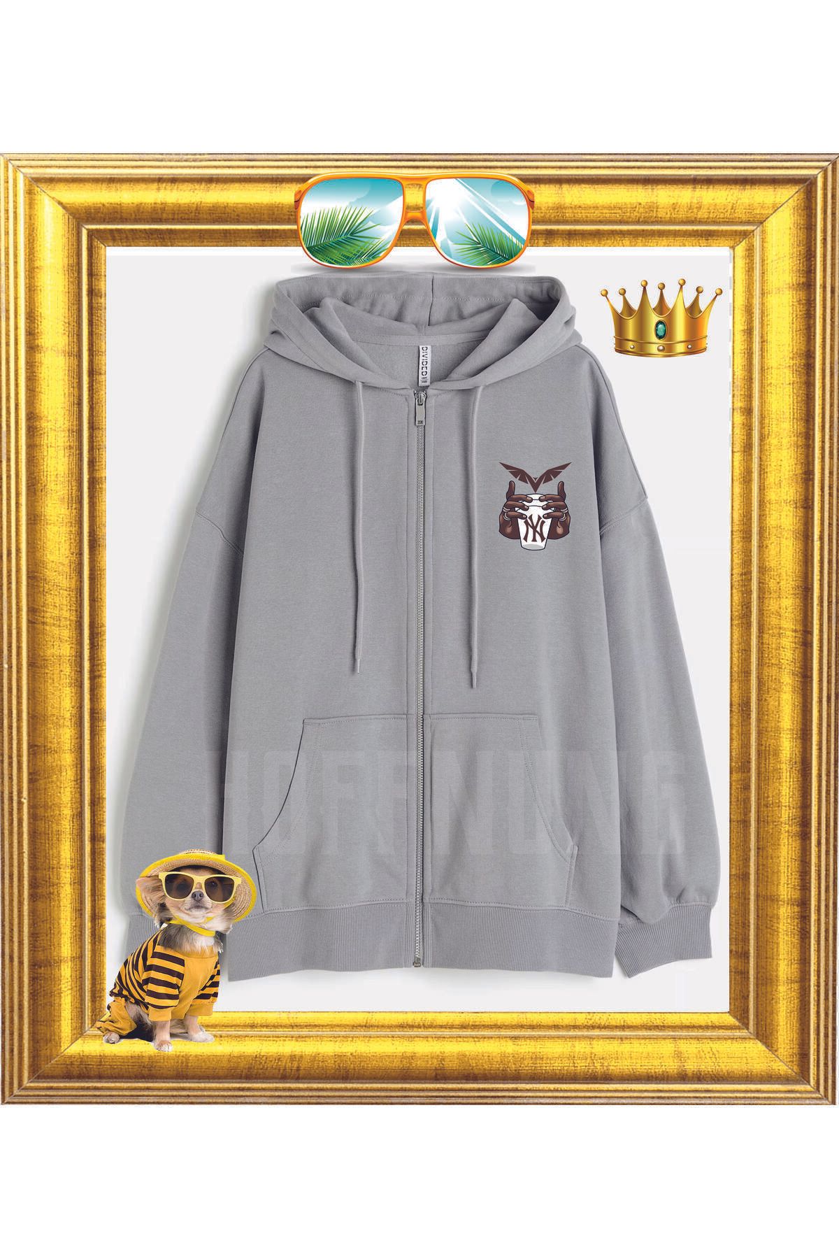 HOFFNUNG Zıp My Bardak Oversize Unisex
