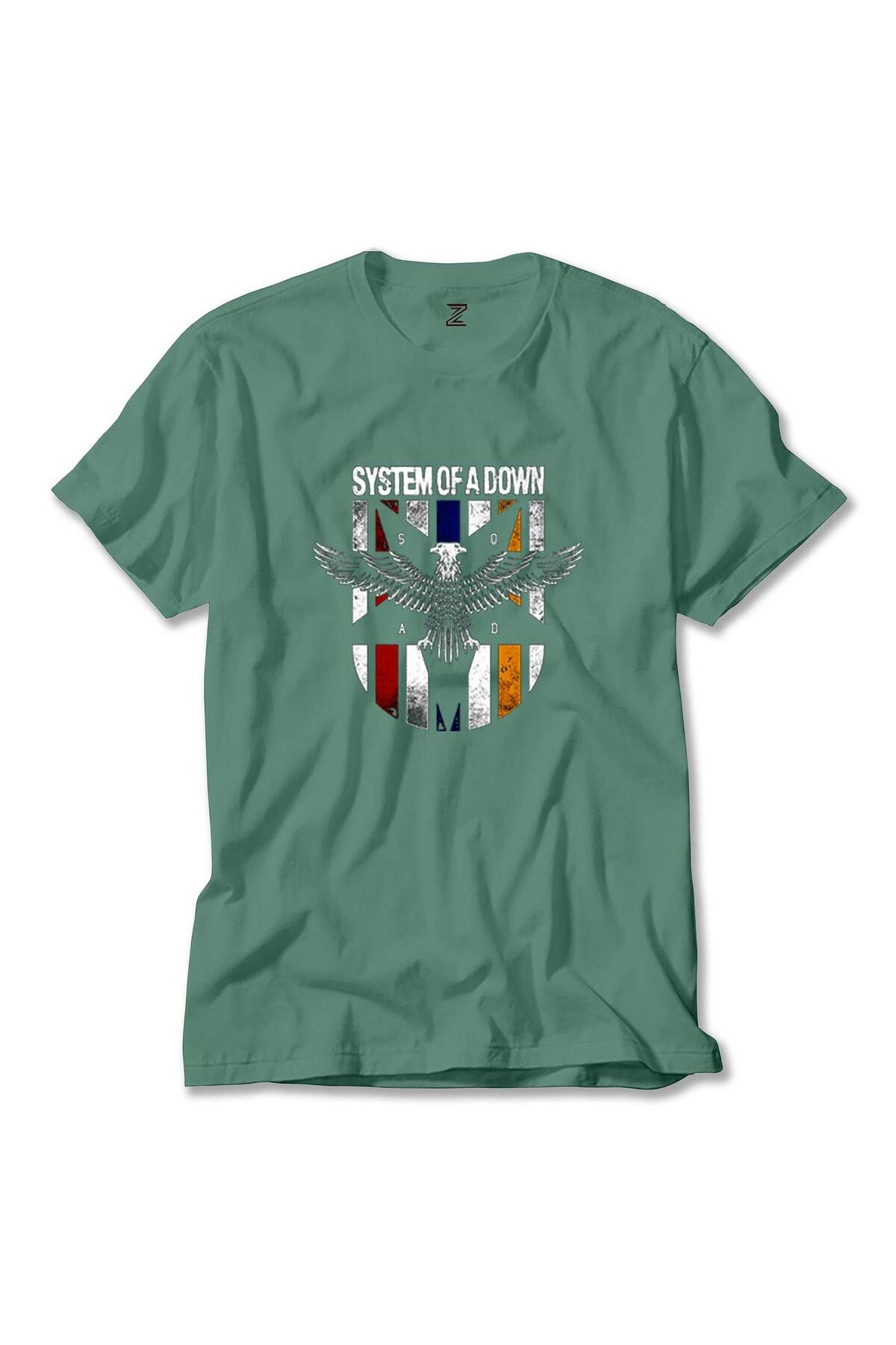 WAKHA System of a Down Eagle Colors Yeşil Tişört