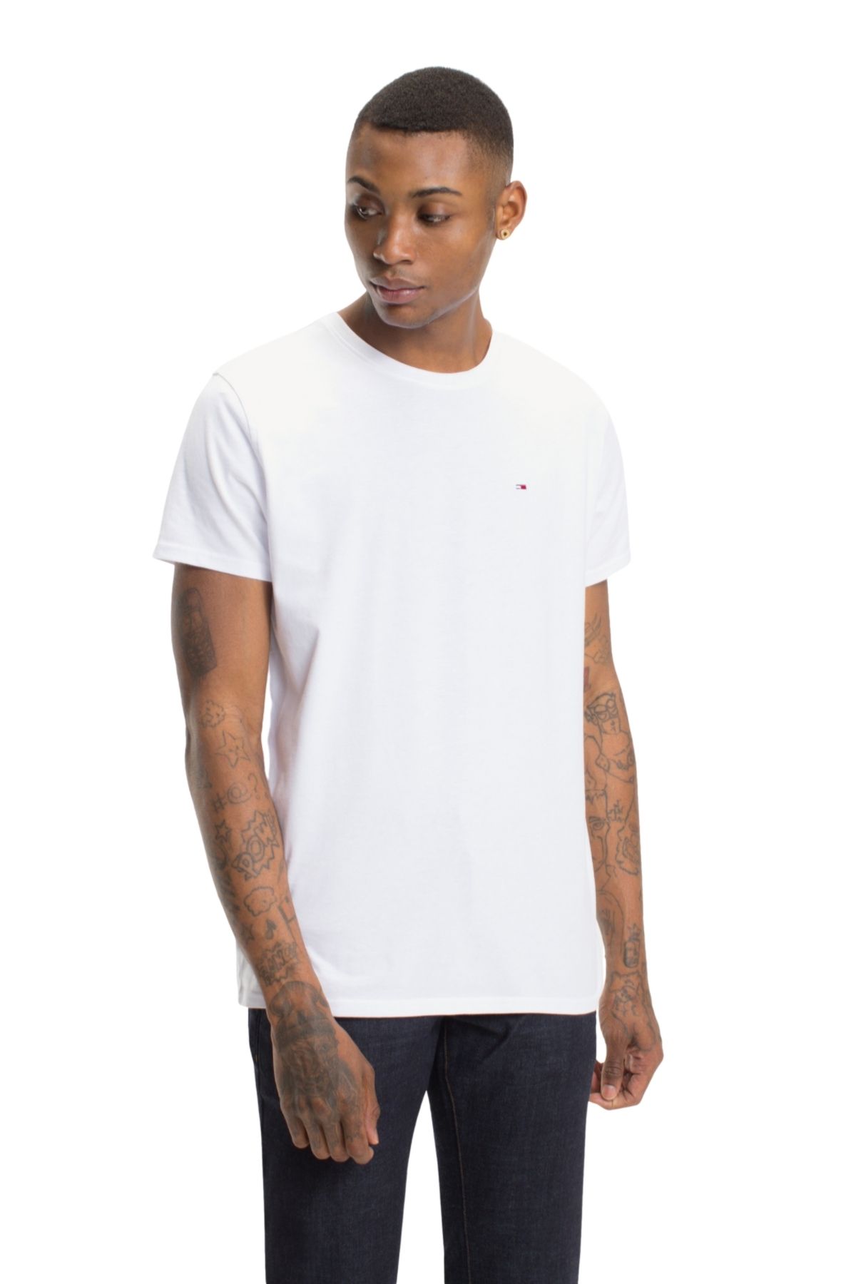 Tommy Hilfiger-Men's WhiTe T-shirt - dm0dm 04411100 2