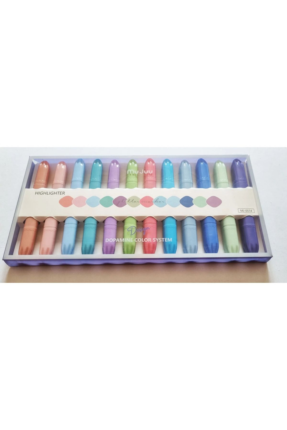 Modellino-Mujuu Mj-0514 Double Ended Monet Highlighter with Doppamine Color System 3