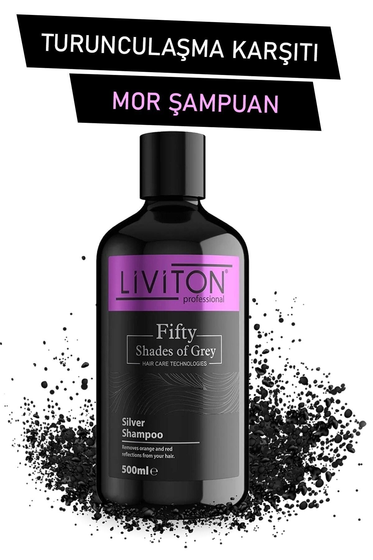 Liviton Professional-Silver Purple Shampoo Gray White Platinum Suitable for Blonde Hair 500 ml 3