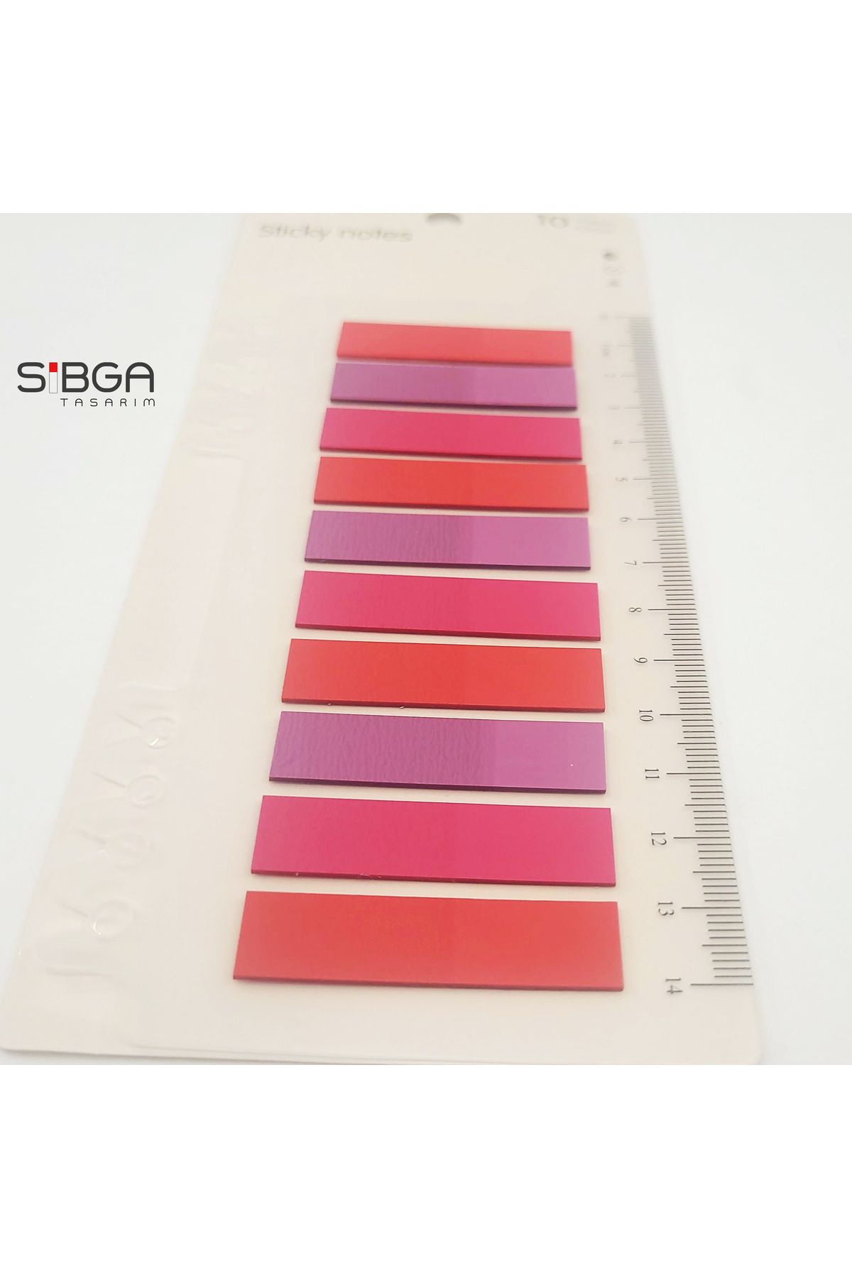 sibga tasarım-Transparent Colored Post-It Note Paper - 200 Sheets Bookmark Sticker 3