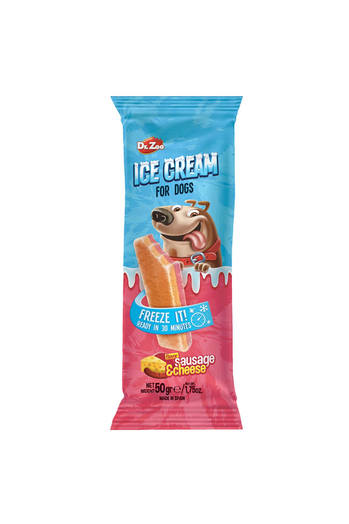 dr zoo Dr.zoo Helado Sosis-peynirli Köpek Dondurma 50gr YKTSN