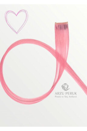 arzuperuk peruk ve saç atölyesi Renkli Sentetik Tekli Çıt Çıt - Takma Saç - P...
