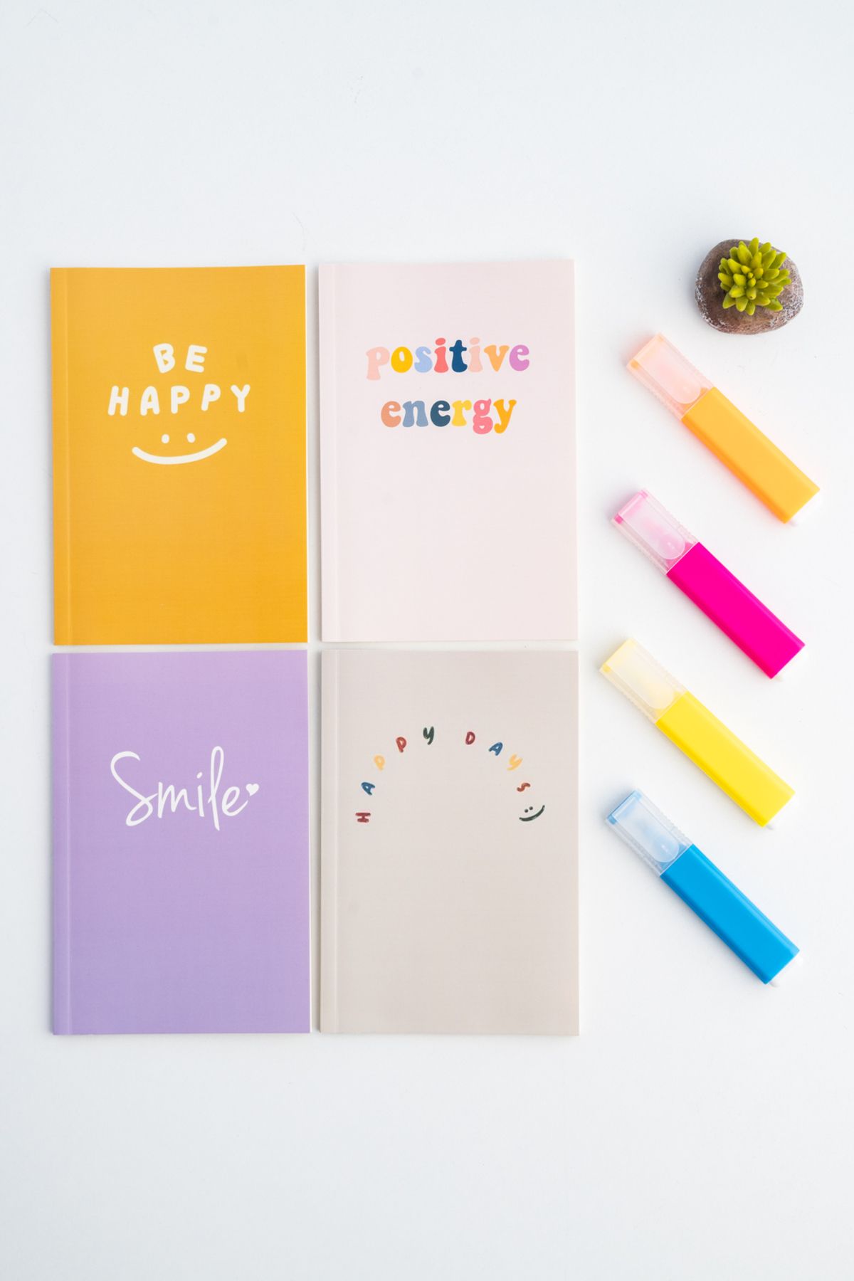 Fly Notes-Set of 4 Unlined Notebooks - 10X15Cm, 64 Pages, School Mini Notebook and Gift Notebook Serial 2