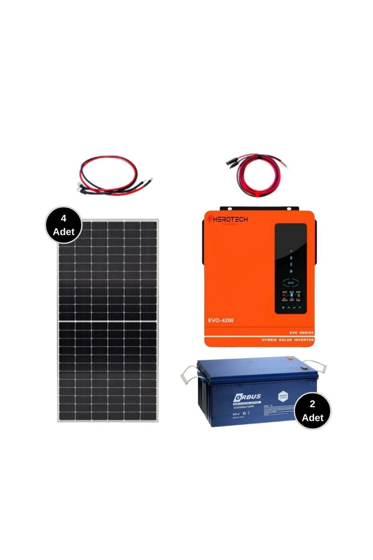 HEROTECH Solar Sanal Market 4 kW Büyütülebilir Eco Solar Paket