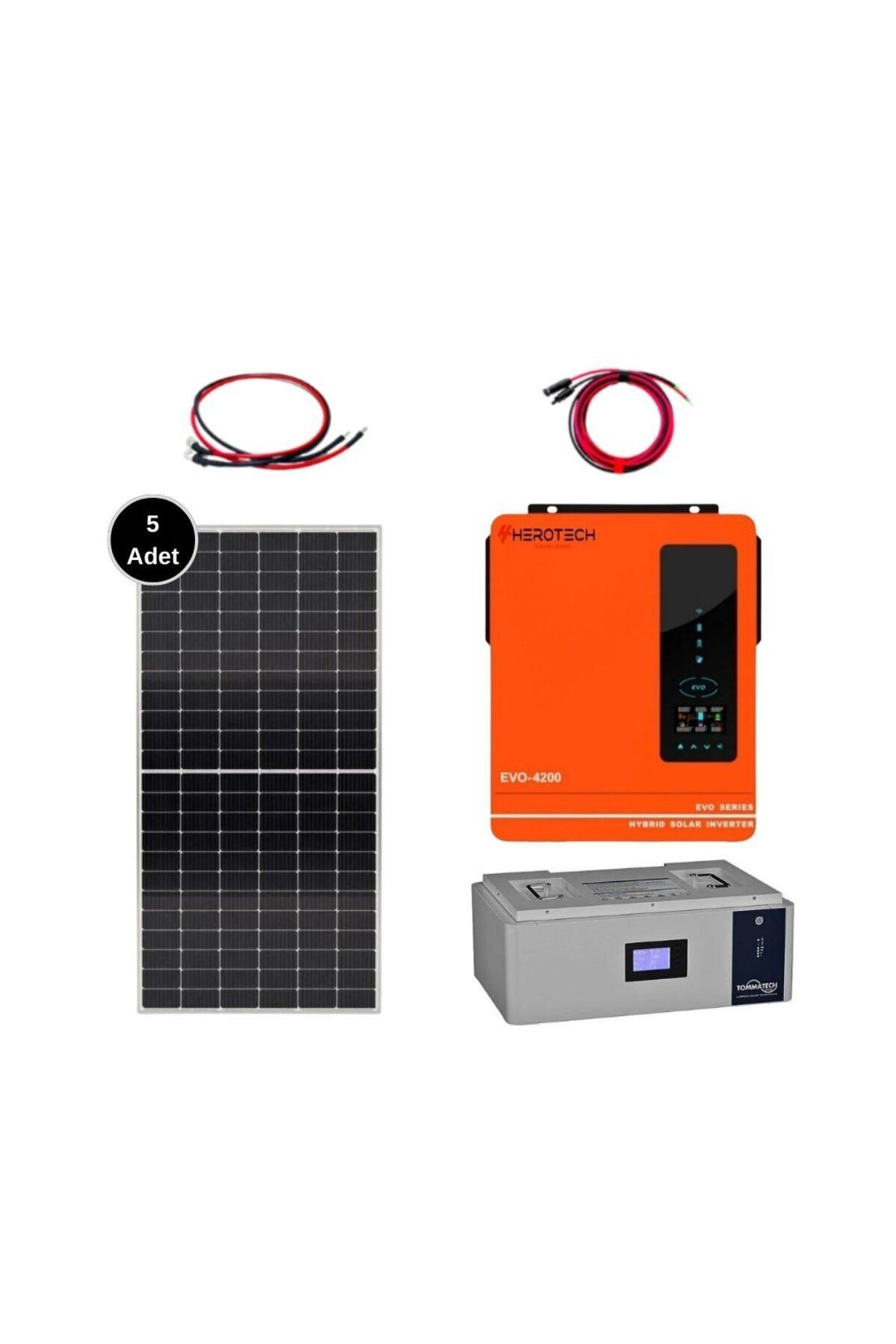 HEROTECH Solar Sanal Market 4 kW Lityum Solar Paket