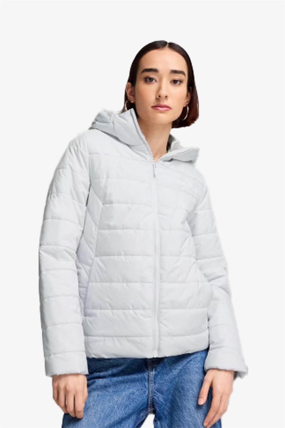 Puma  ESS Padded Jacket-Silver Mist Ceket Mont - Görsel 2