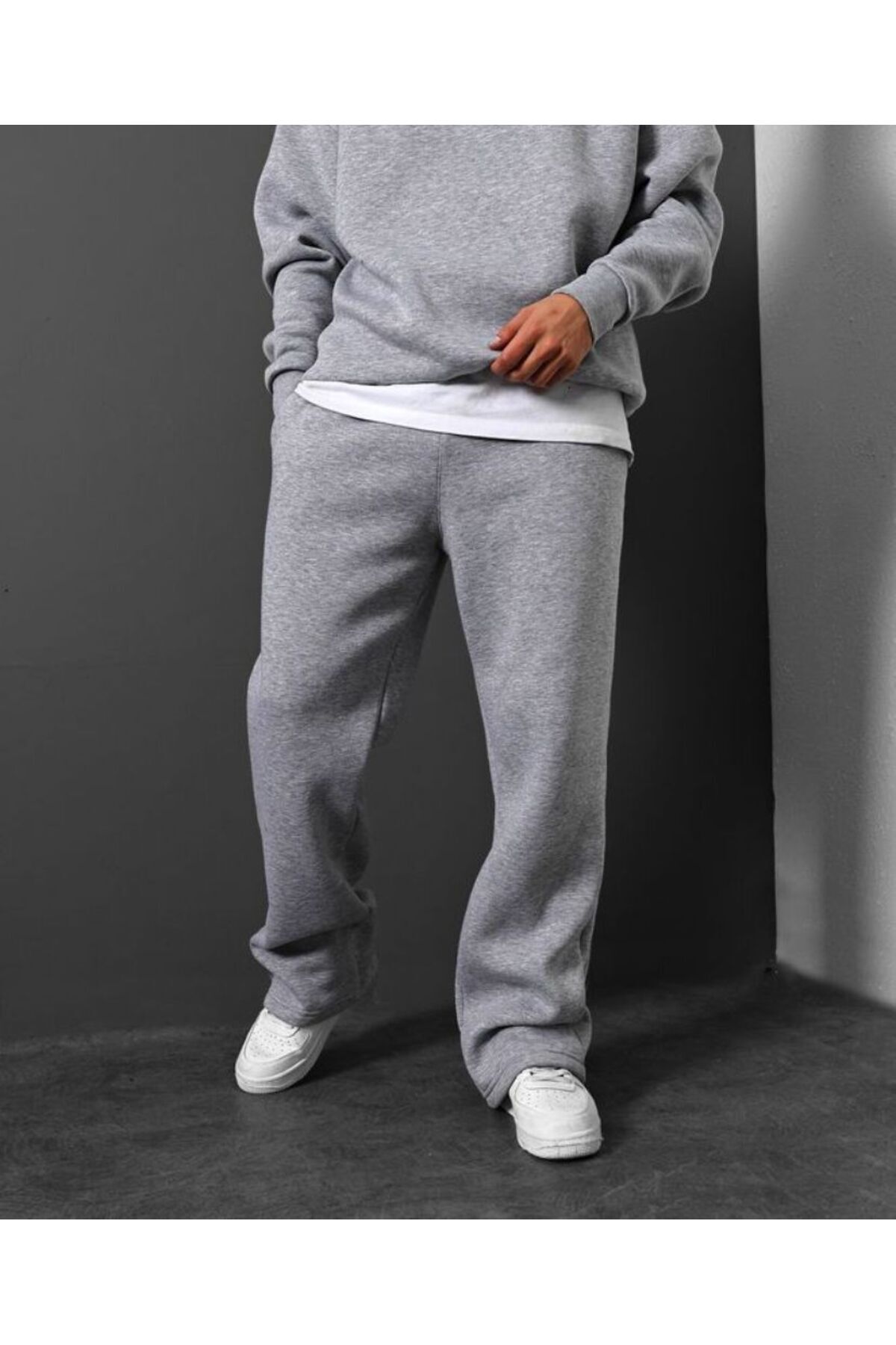 yx yustex sport Lacivert Baggy Rahat Slim Kesim Düz Paça Eşofman Altı