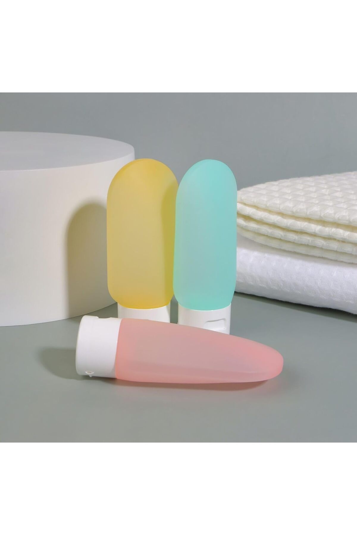 Busstier-Set de 3 sticle de călătorie reîncărcabile - sticle rezistente la scurgeri pentru șampon, loțiune, săpun 2