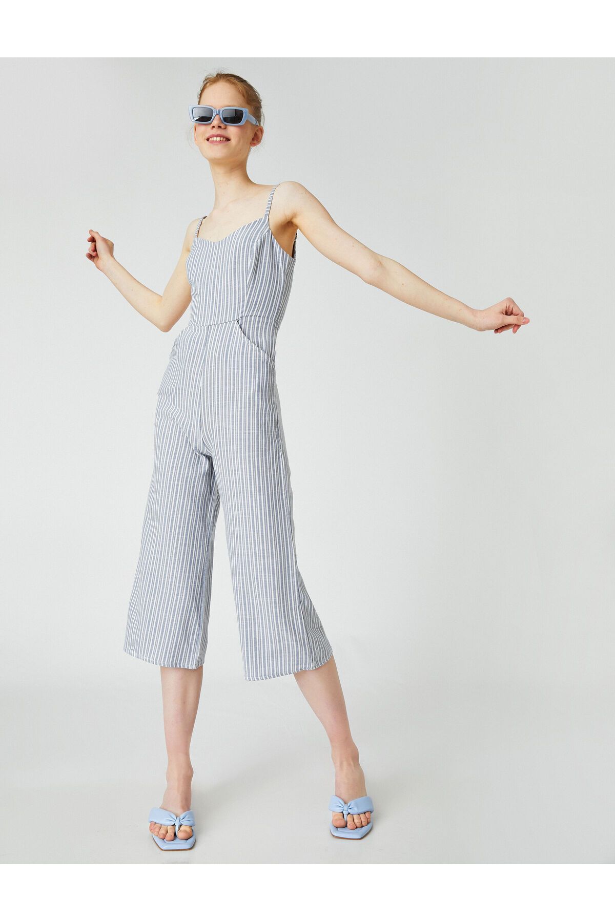 Koton-Vékony pántos jumpsuit – laza szabású 1