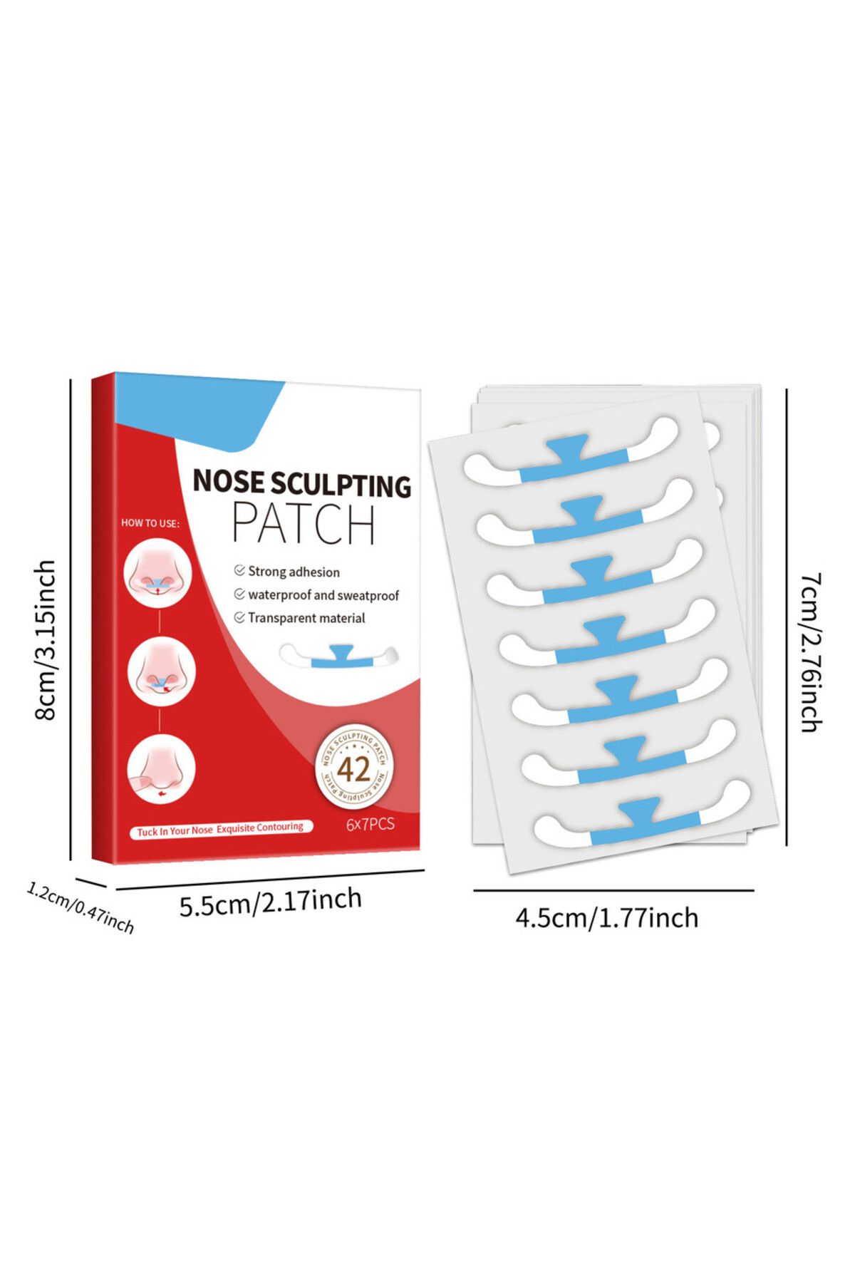 Choice-Soug Nose Patch The Nose Patch 42pcs Is Waterproof, Sweat-Proof And Strong Adhesion 7
