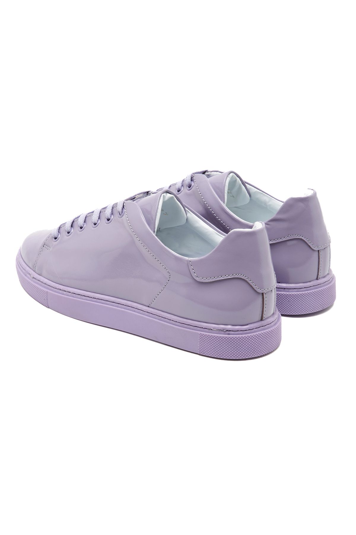 Desa-Pantofi sport pentru femei Joy Lilac din piele lacuita 5