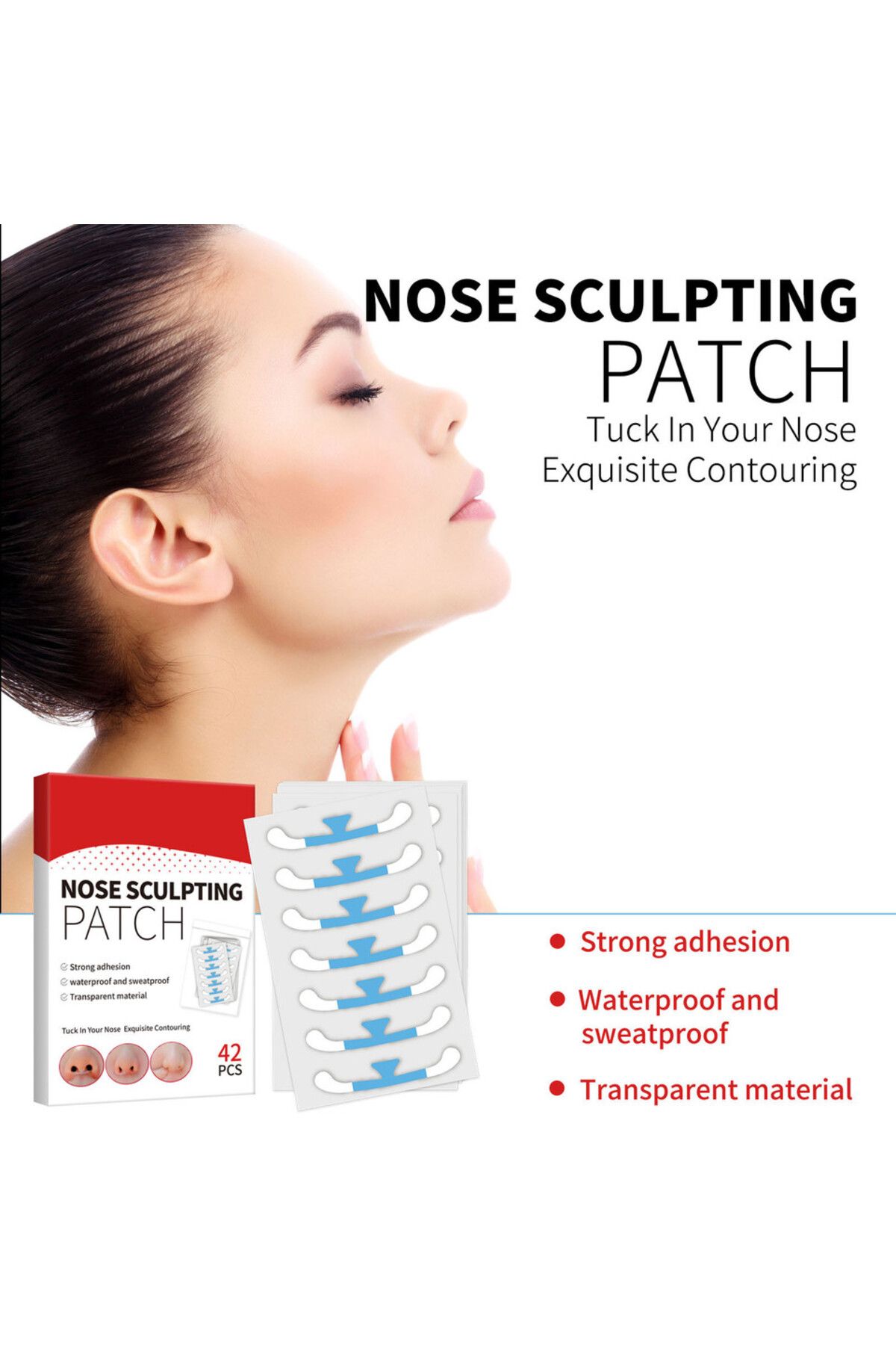 Choice-Soug Nose Patch The Nose Patch 42pcs Is Waterproof, Sweat-Proof And Strong Adhesion 2