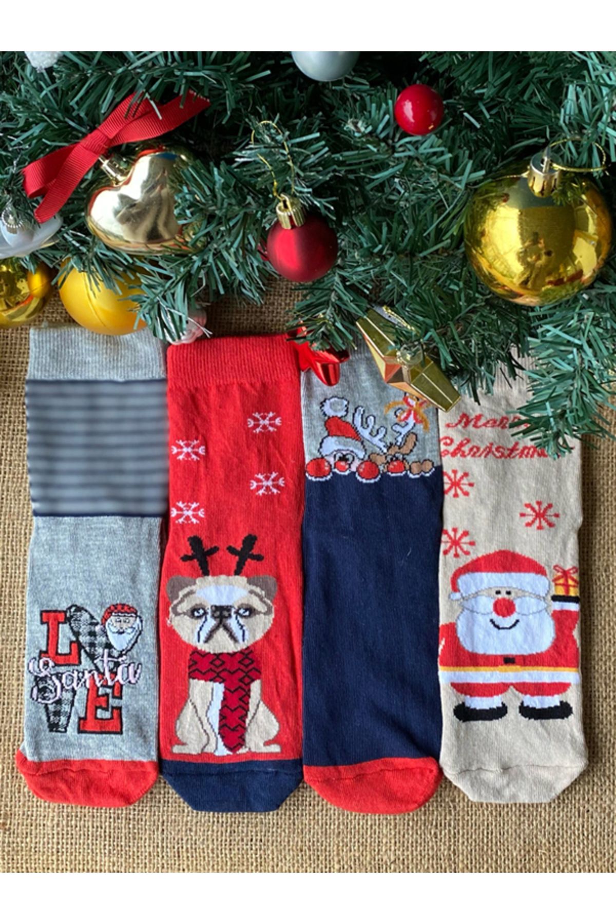 Hepsi Enteresan-12 Pieces of Cane Candy Socks, New Year's Gift, New Year's Gift, Cane Candy, New Year's Stocking 5