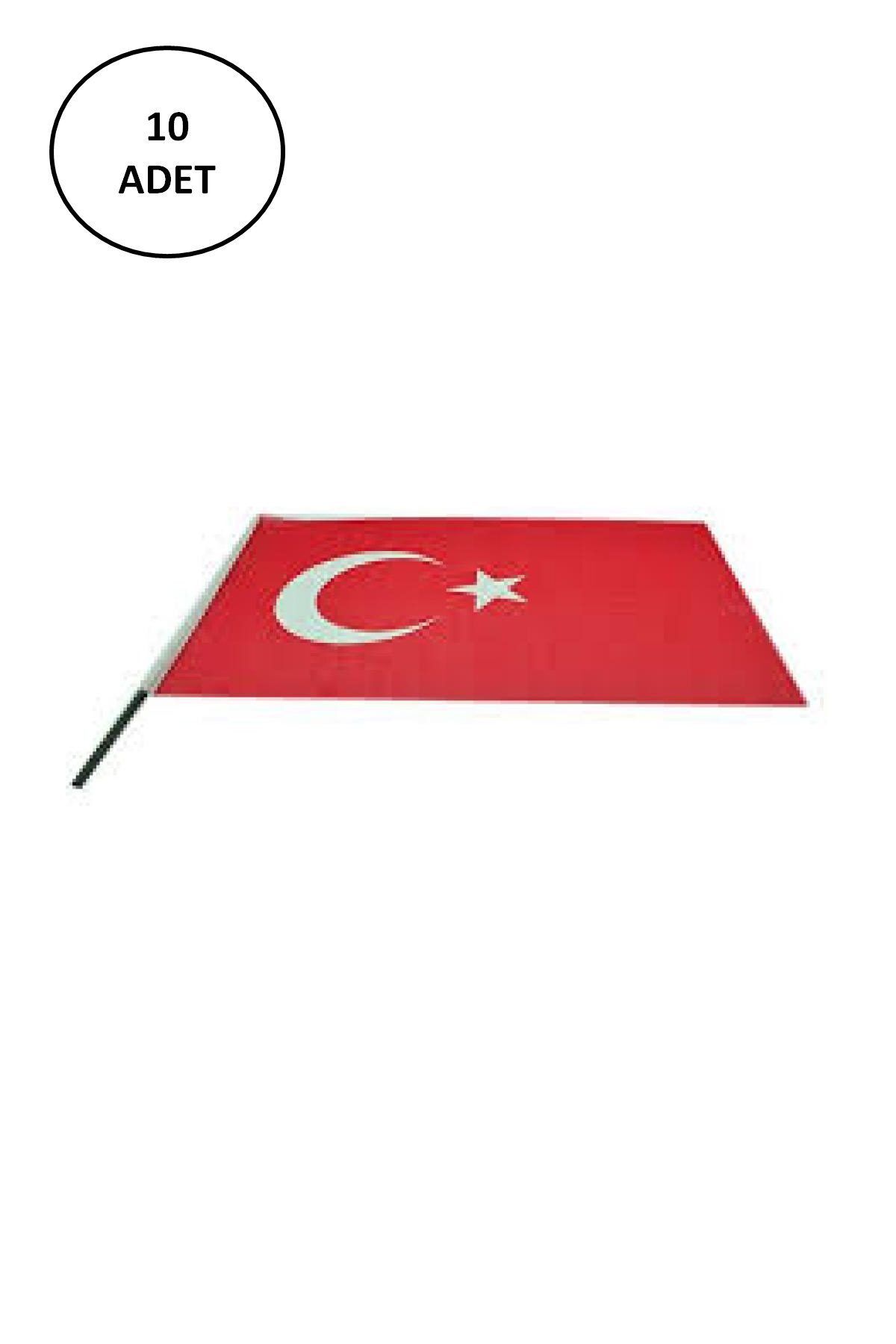 Easy Tedarik Vatan 30x45 cml Çitalı Ponje Türk Bayrağı 10 'lu VAT.VT231