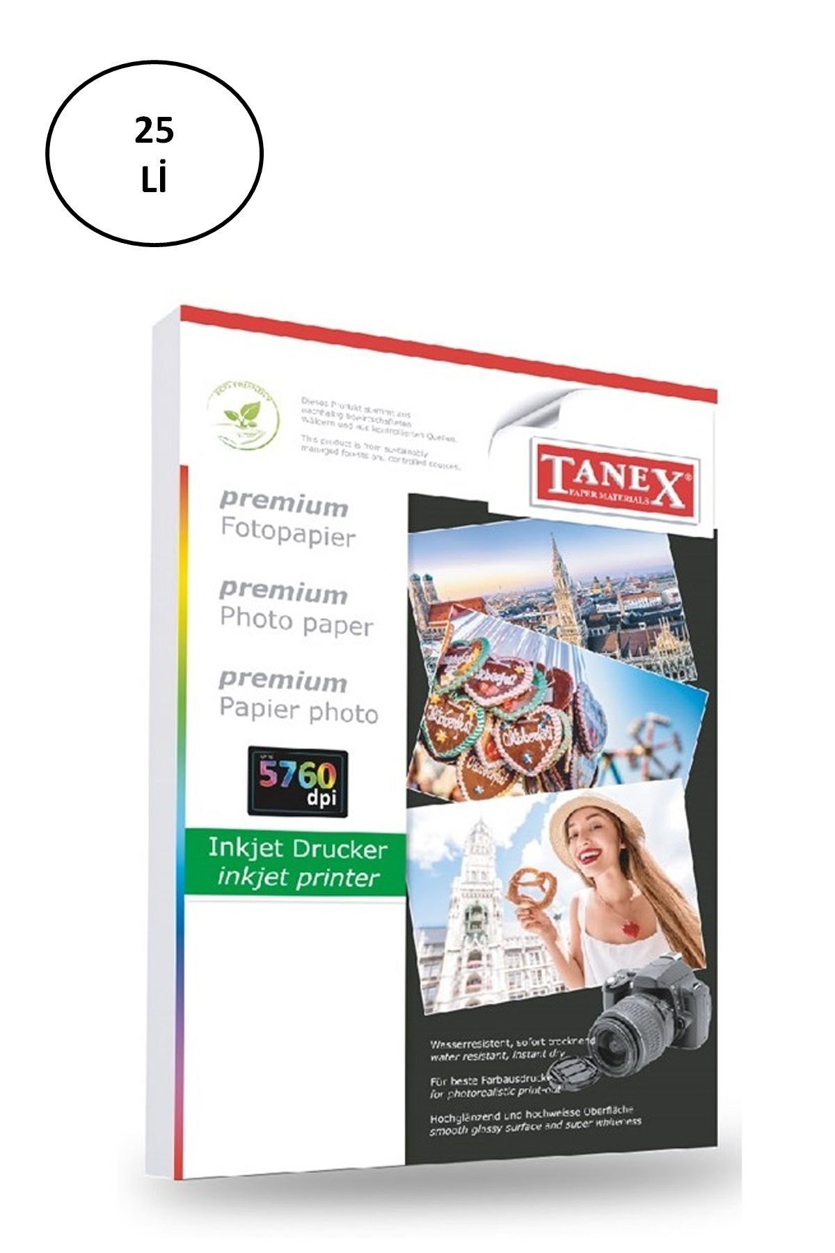 Easy Tedarik Tanex Fotoğraf Kağıdı A4 180 gr 210 mm x 297 mm 25 Sayfa