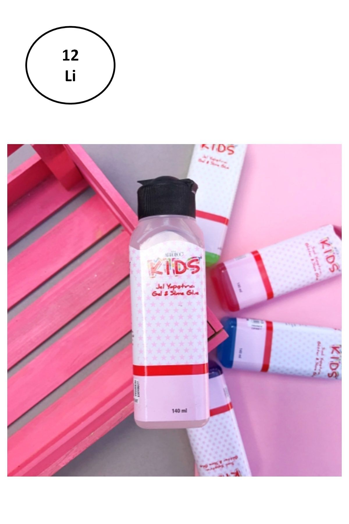 Easy Tedarik Artdeco Kids 140 Ml Jel Slime Yapıştırıcısı - Şeffaf 12'li
