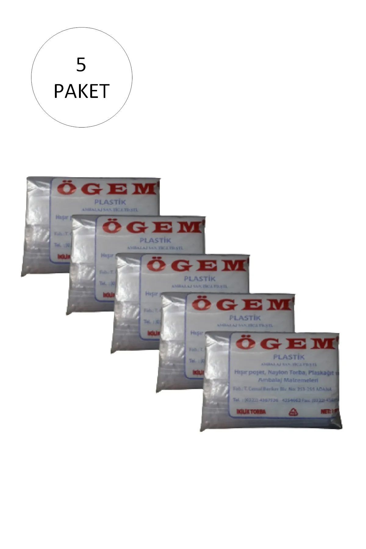 Easy Tedarik Bakkaliye Naylon Torba İkilik 22x36 cm 1 kg 5 Paket (975 Adet)