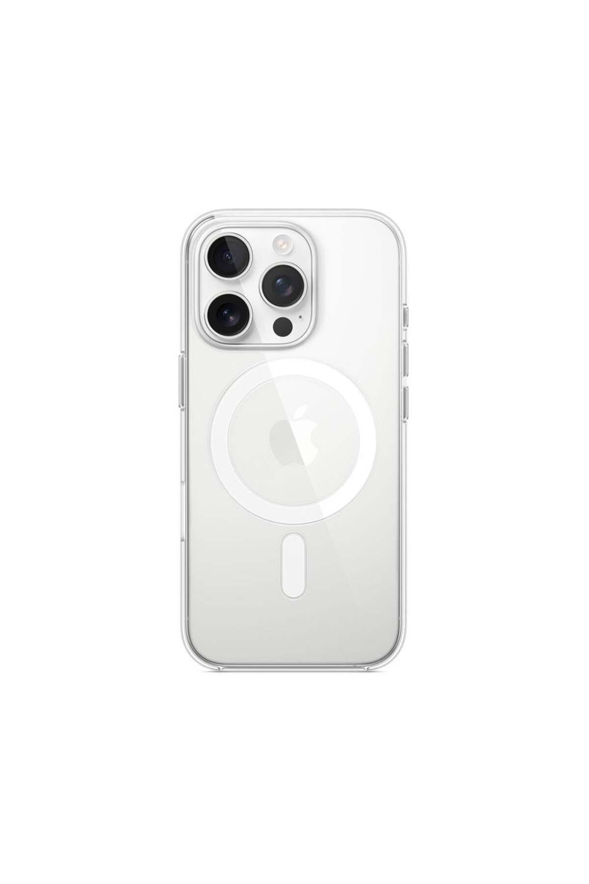 Apple-جراب شفاف لهاتف iPhone 16 Pro Max مع Magsafe 3