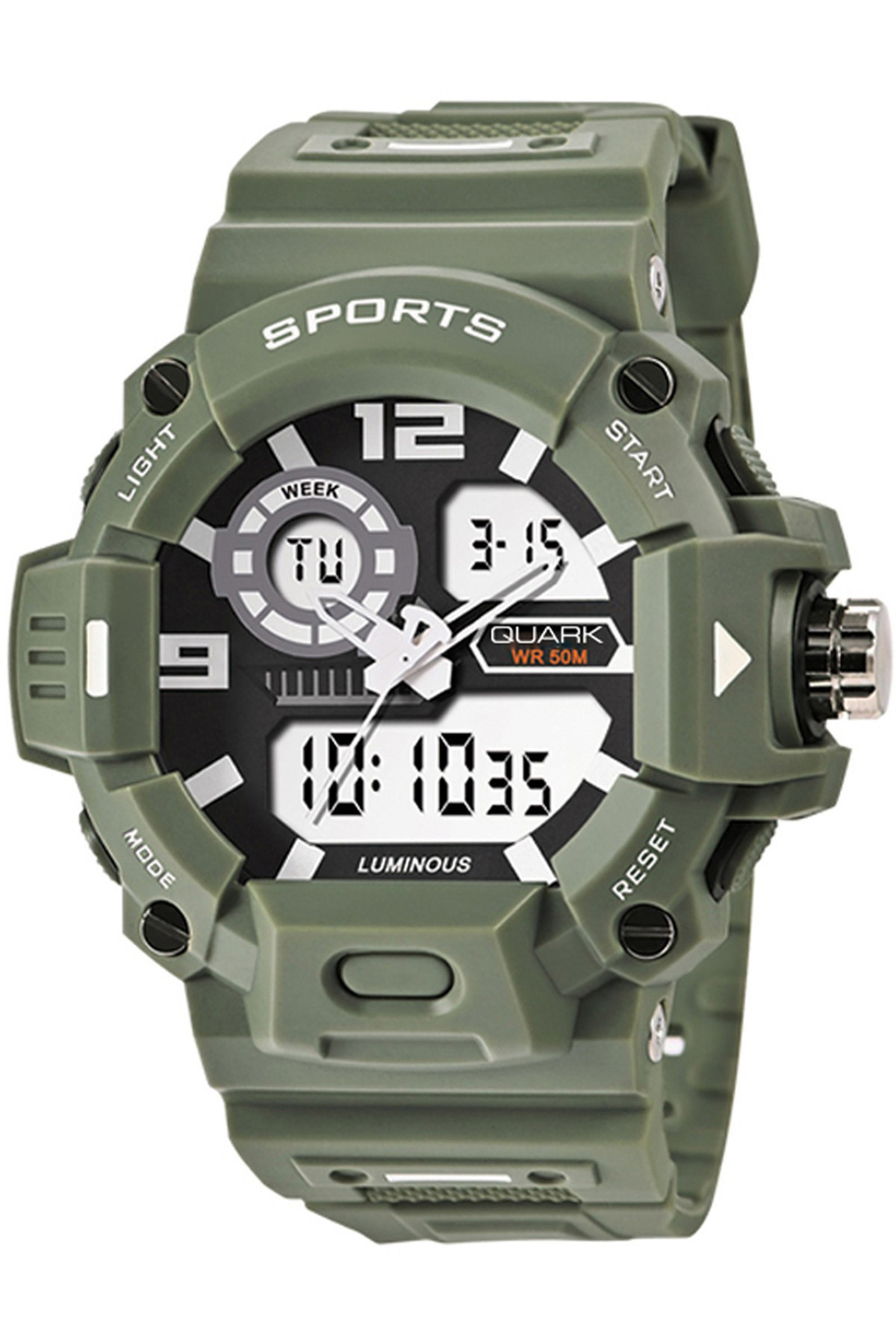 Quark QU-2131GAD-3 Dijital Analog Erkek Kol Saati