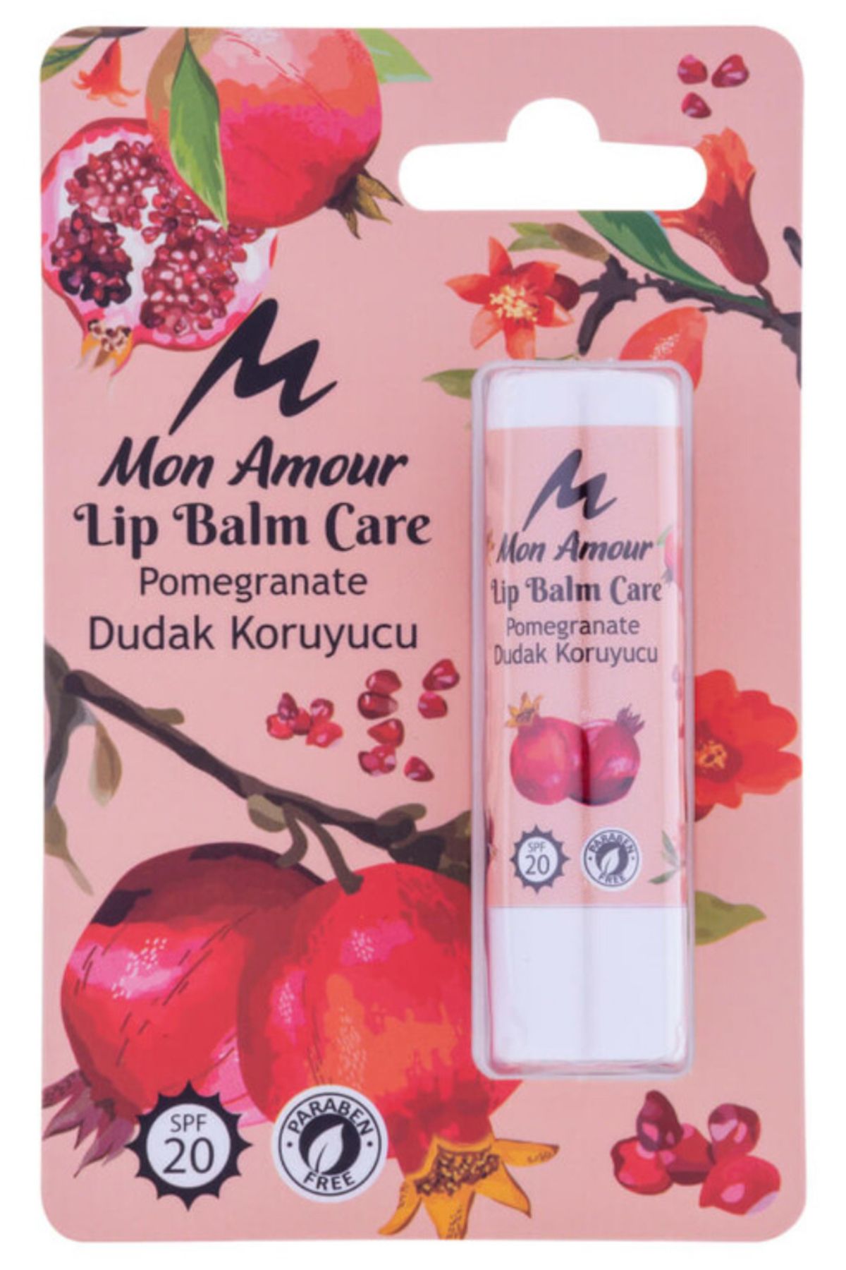 Mon Amour Lip Balım Çare Pomegranate 5 gr - Nar