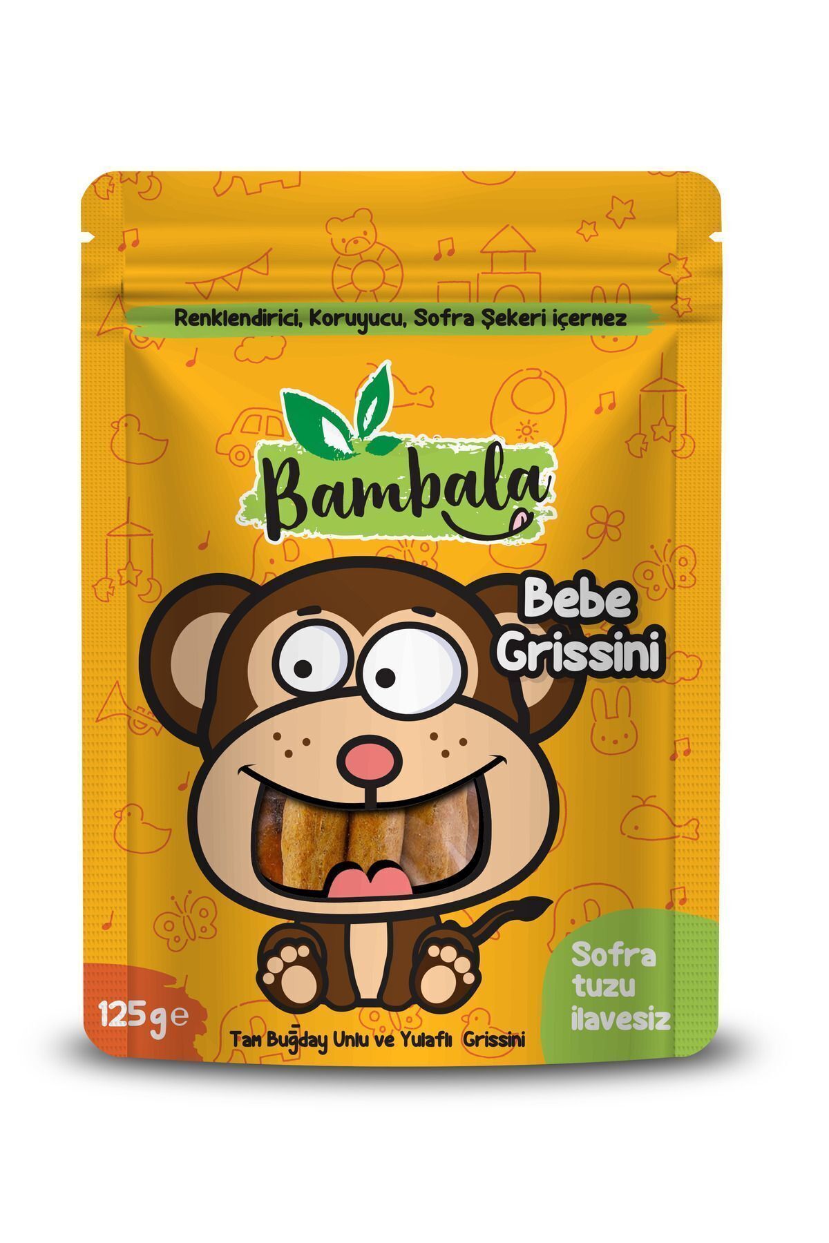 Bambala Bebek Grissini 125g (BEBEK BİSKÜVİSİ, KORUYUCUSUZ, TEMİZ IÇERİK)