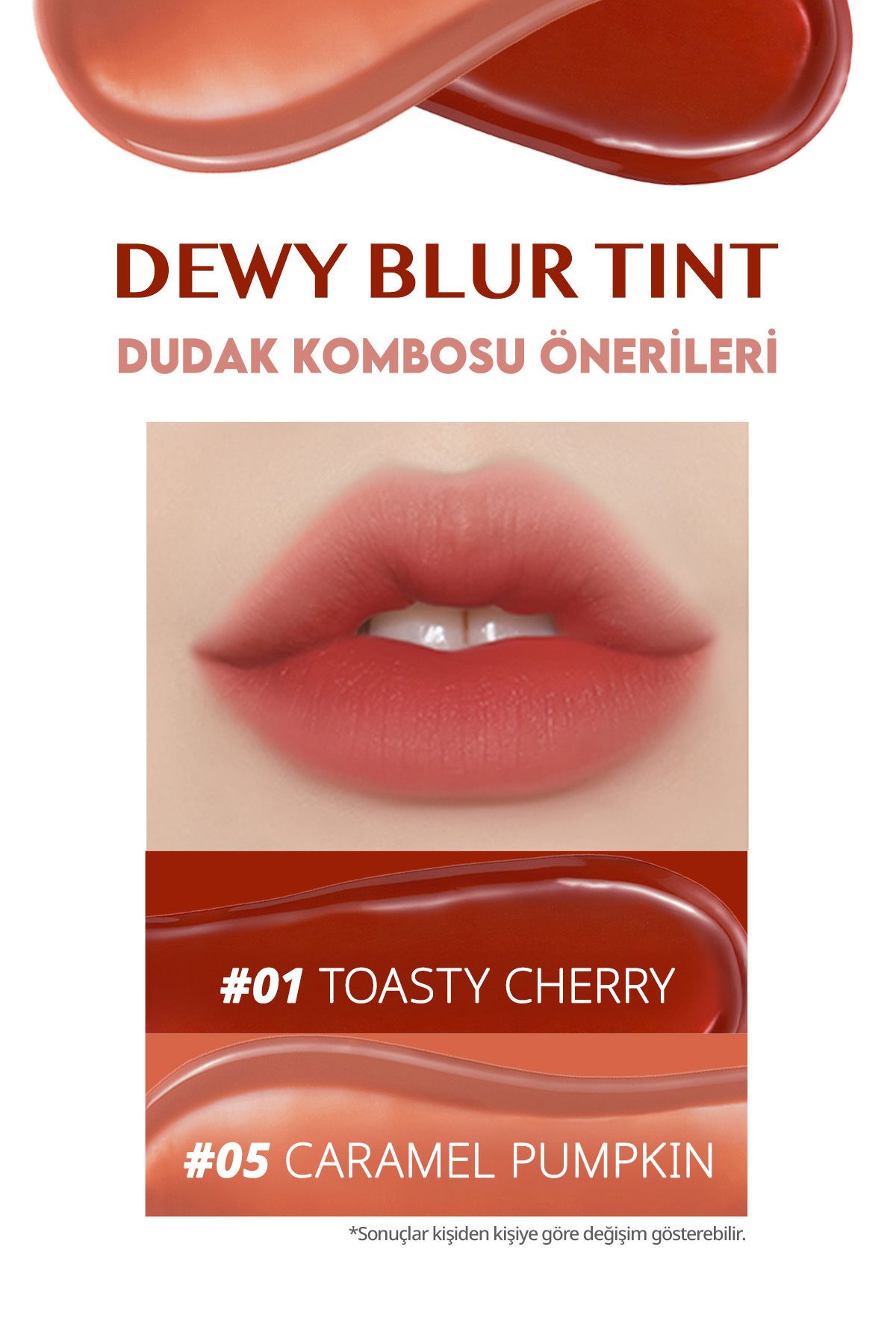 CLIO-Clio Dewy Blur Tint - Lightweight Texture, Moisturizing and Blur Effect (05 Caramel Pumpkin) 3