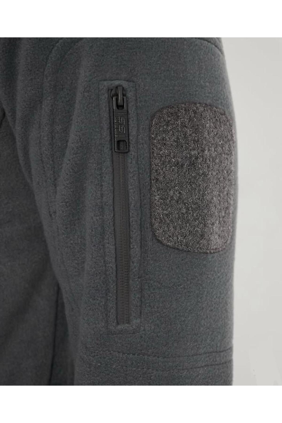 İ S S İ Tactical Polar Ceket — خاکستری TYC459C924149D2E00 — تصویر 3 از 5