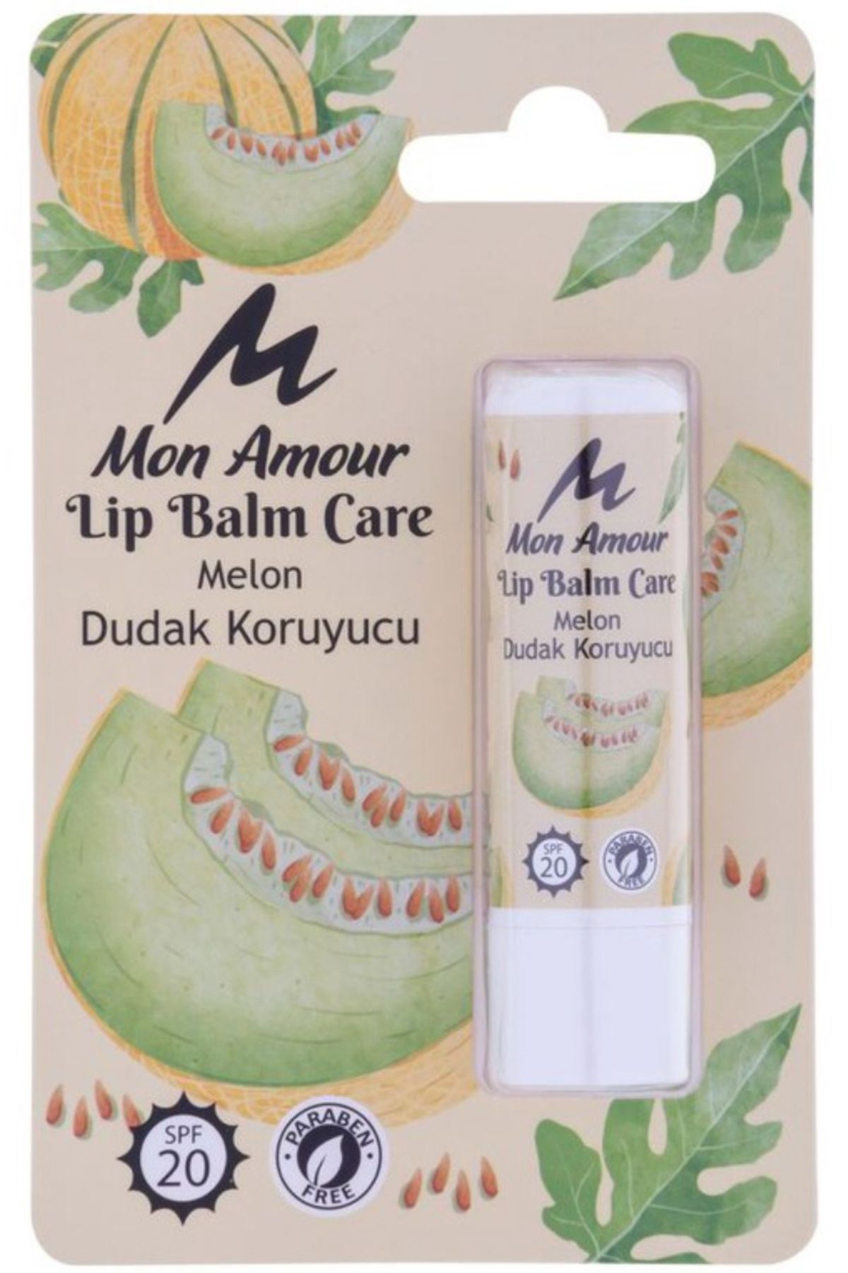 Mon Amour Lip Balım Care Melon 5 gr - Kavun