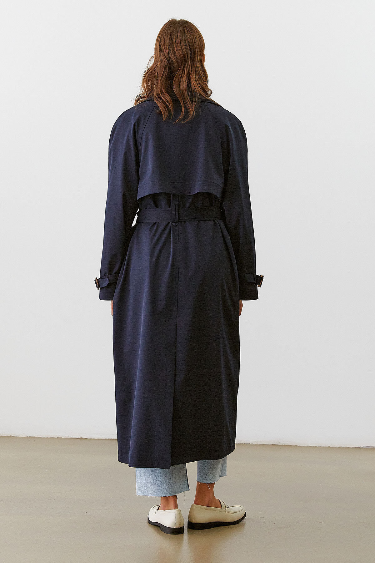 urban focus Oversize Kruvaze Trenchcoat görsel 6