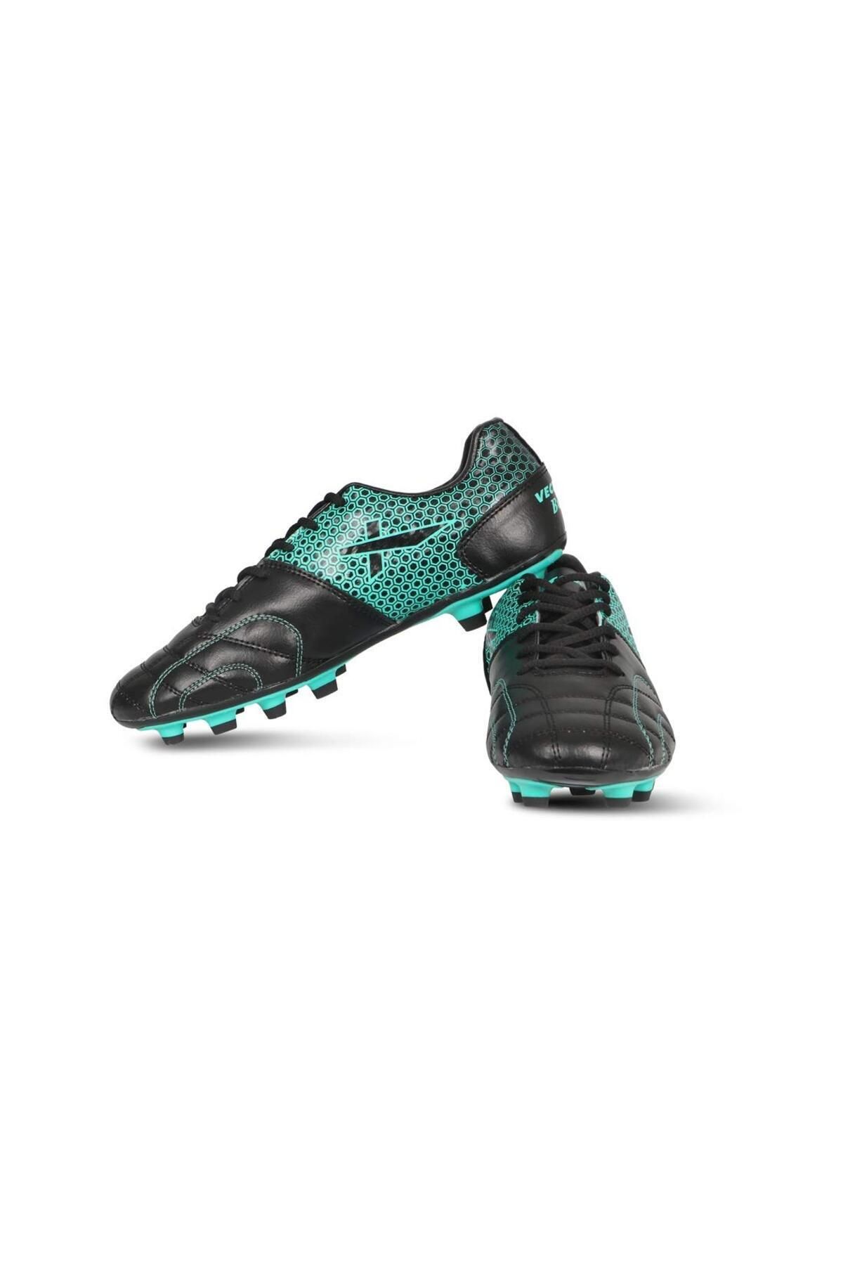 Vector X-Breeze Football Shoes Black/sea Green | Size 9 Uk | Synthetic Leather | Waterproof 1