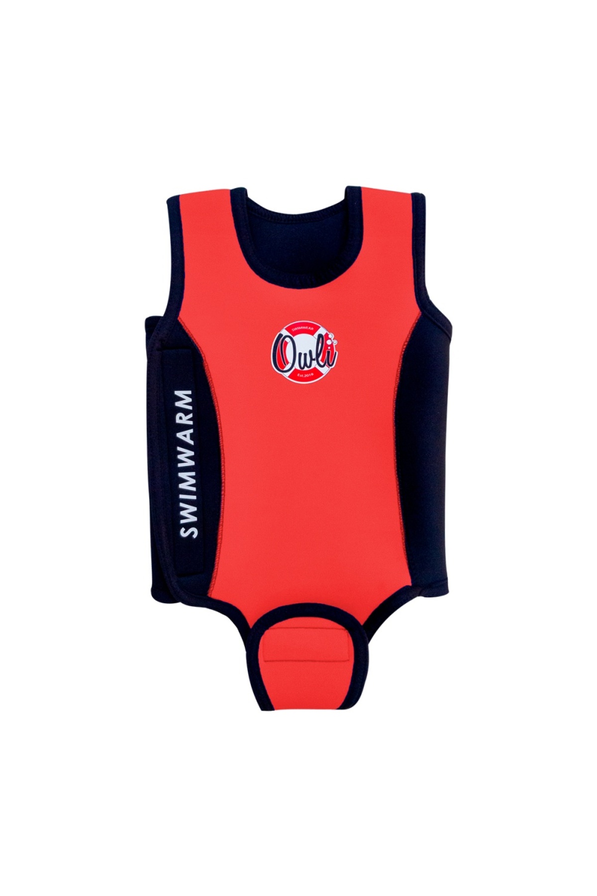 Owli Swimwarm Üşütmeyen Bebek Mayosu Kırmızı - Siyah fotoğrafı 6 (önizleme)