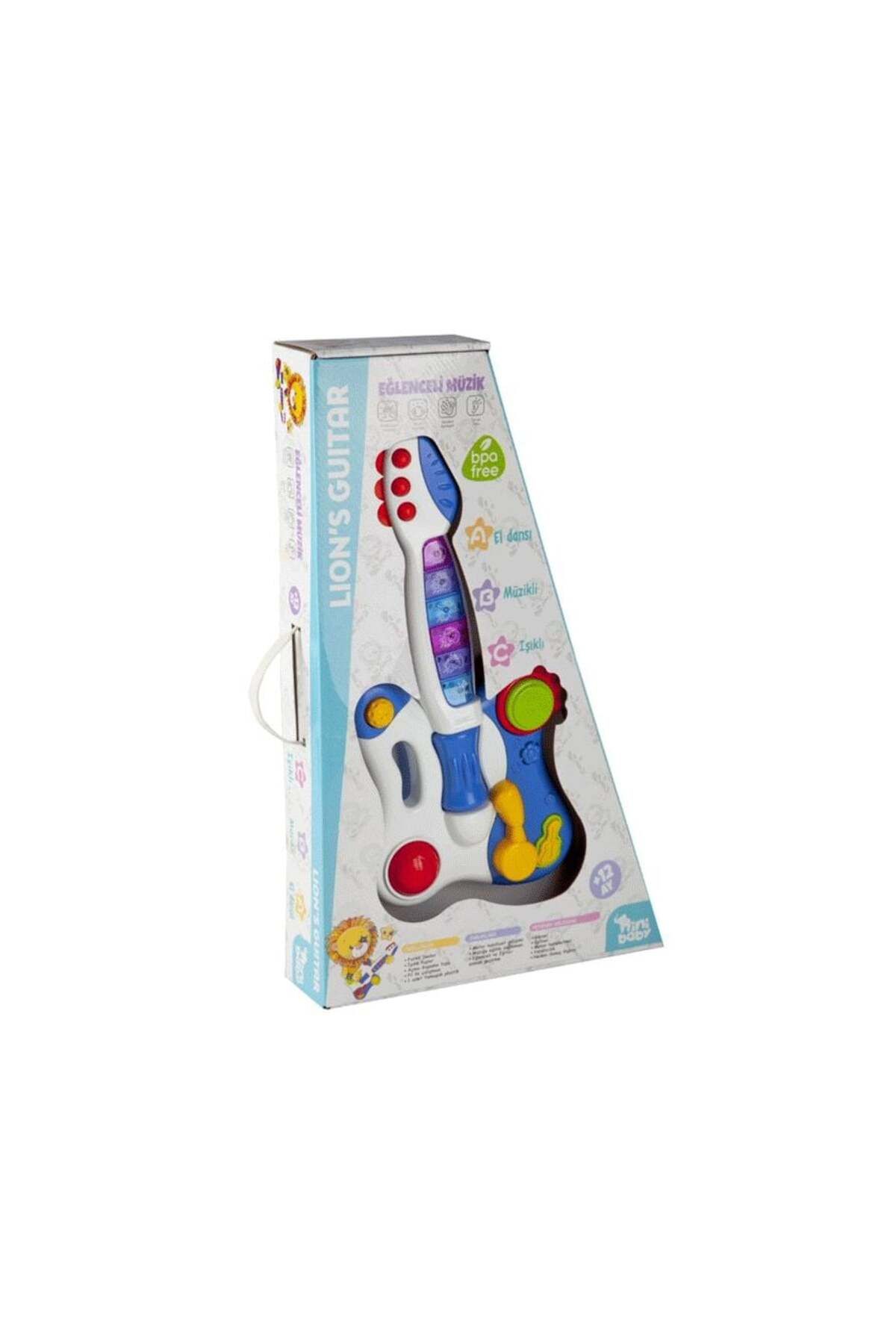 Easy Tedarik Nini Baby Gitar Işıklı Müzikli ER-205-206 Mavi